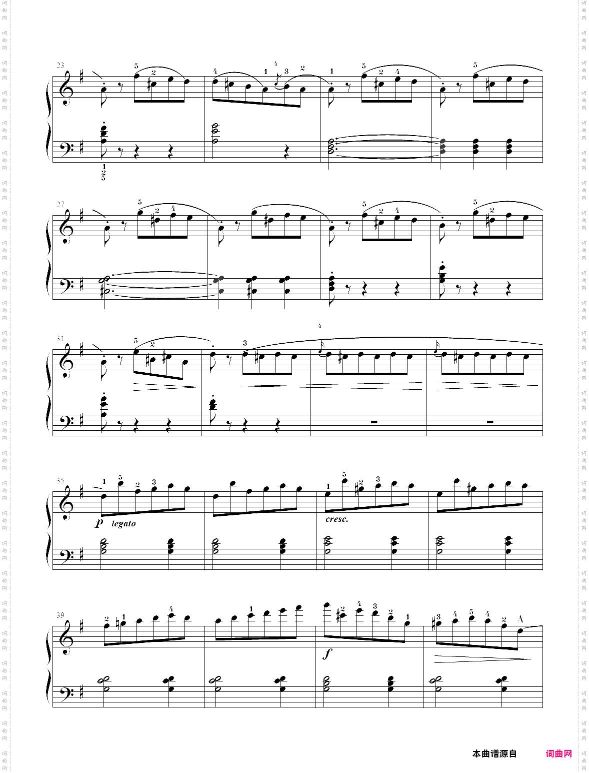 7· 第7首 - 莱蒙钢琴练习曲作品 37