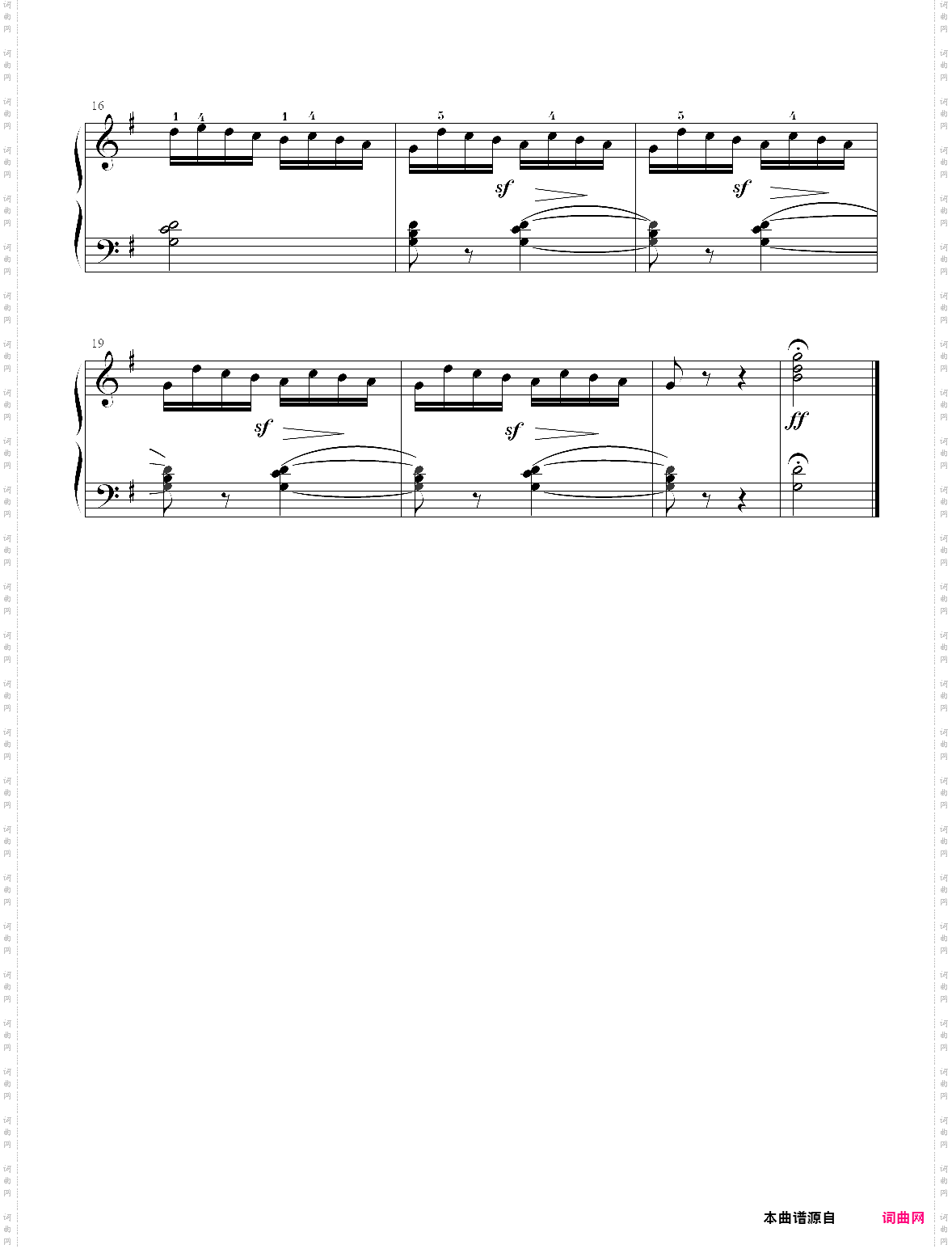 4· 第4首 - 莱蒙钢琴练习曲作品 37
