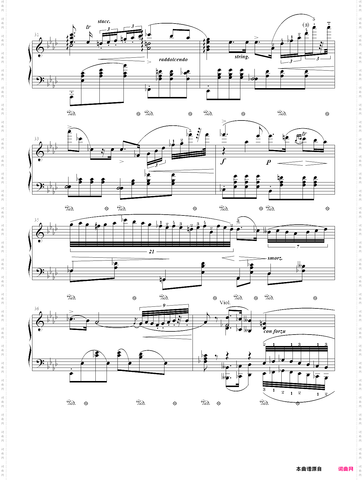 10·【自选曲目】3、第二钢琴协奏曲第二乐章节选- 中国音乐学院钢琴考级第十级2019版