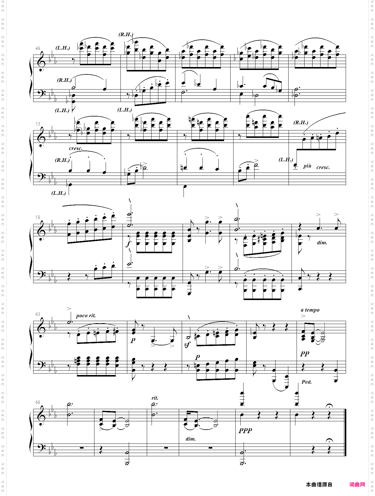 9·【自选曲目】2、晚钟 - 中国音乐学院钢琴考级第八级2019版