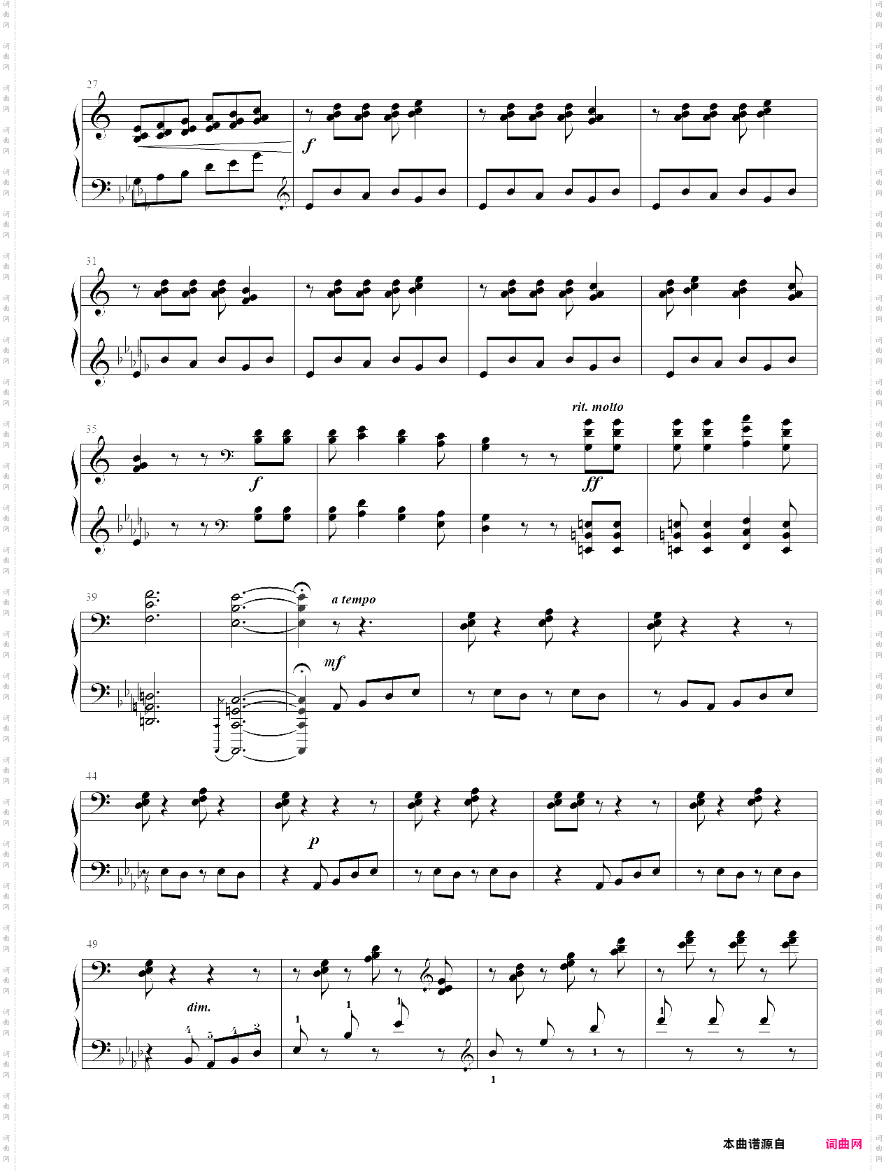 8·【自选曲目】1、老牧羊人之舞 - 中国音乐学院钢琴考级第九级2019版