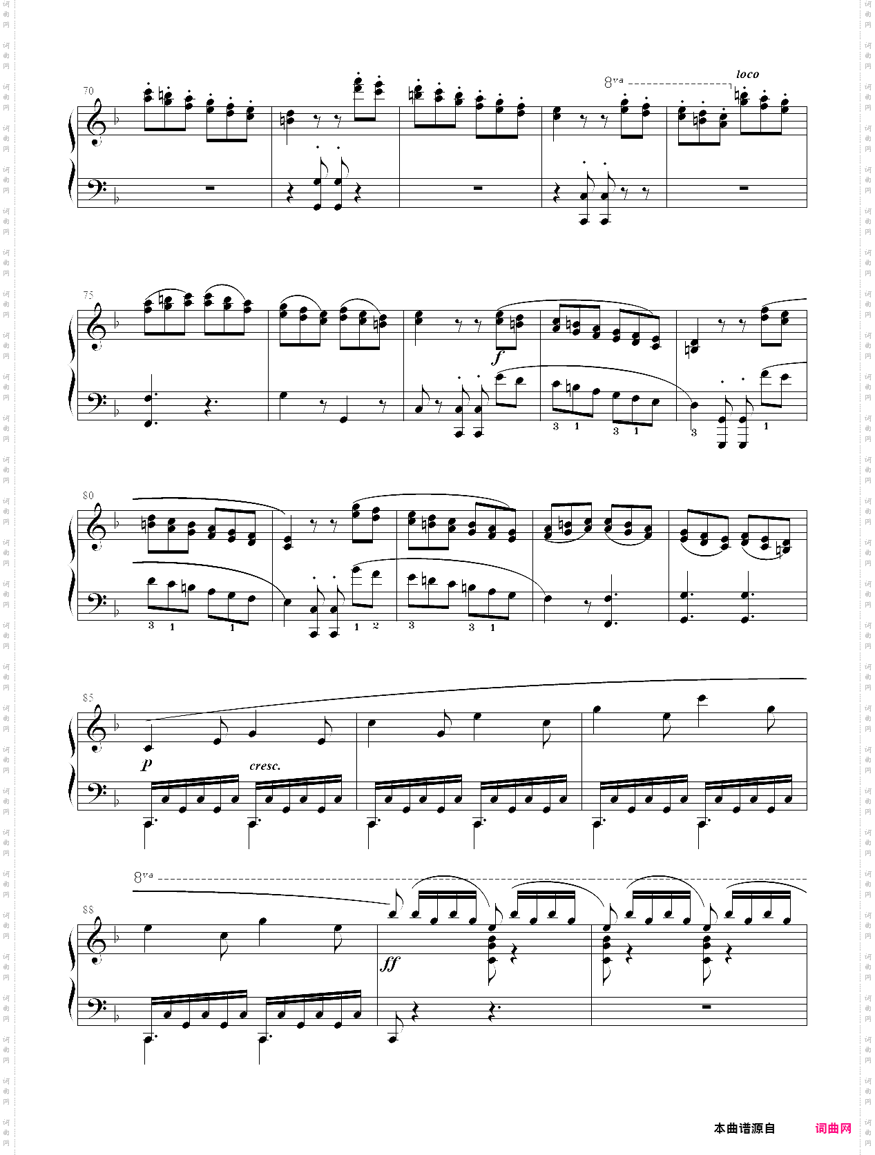 8·【自选曲目】1、回旋曲 - 中国音乐学院钢琴考级第八级2019版