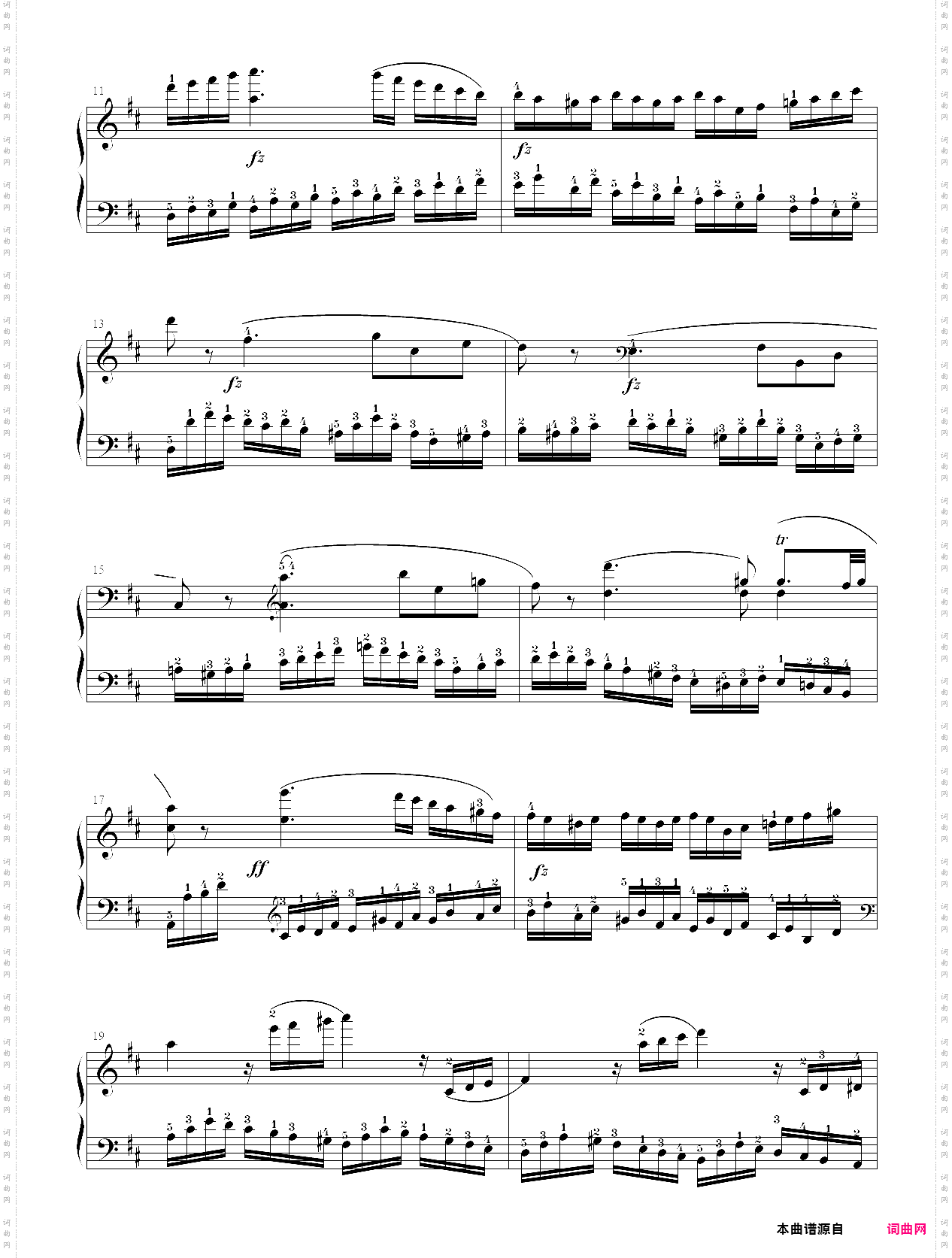 5·【规定曲目b组】1、练习曲 - 中国音乐学院钢琴考级第九级2019版