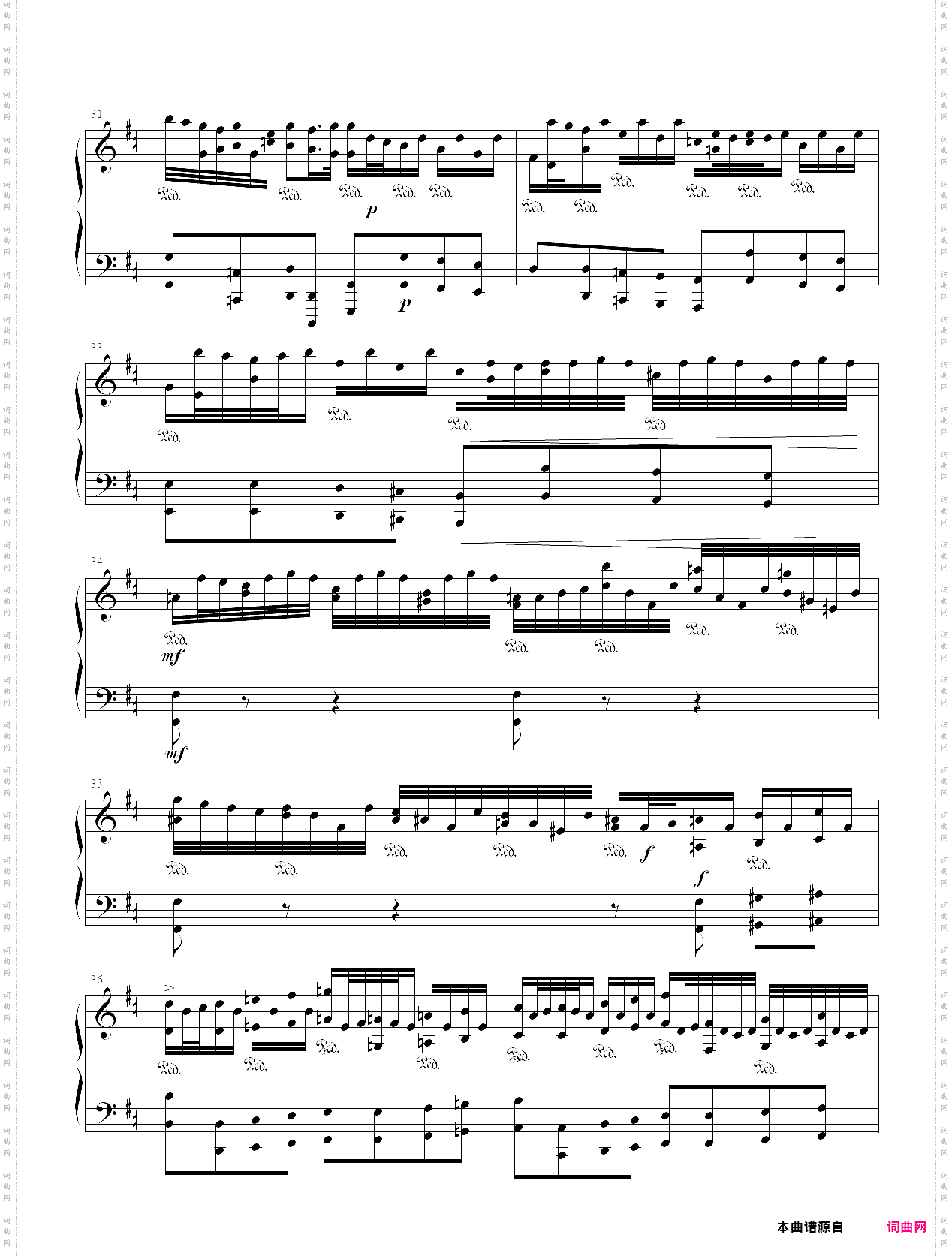 巴赫 管风琴奏鸣曲 bwv 528 2·andante