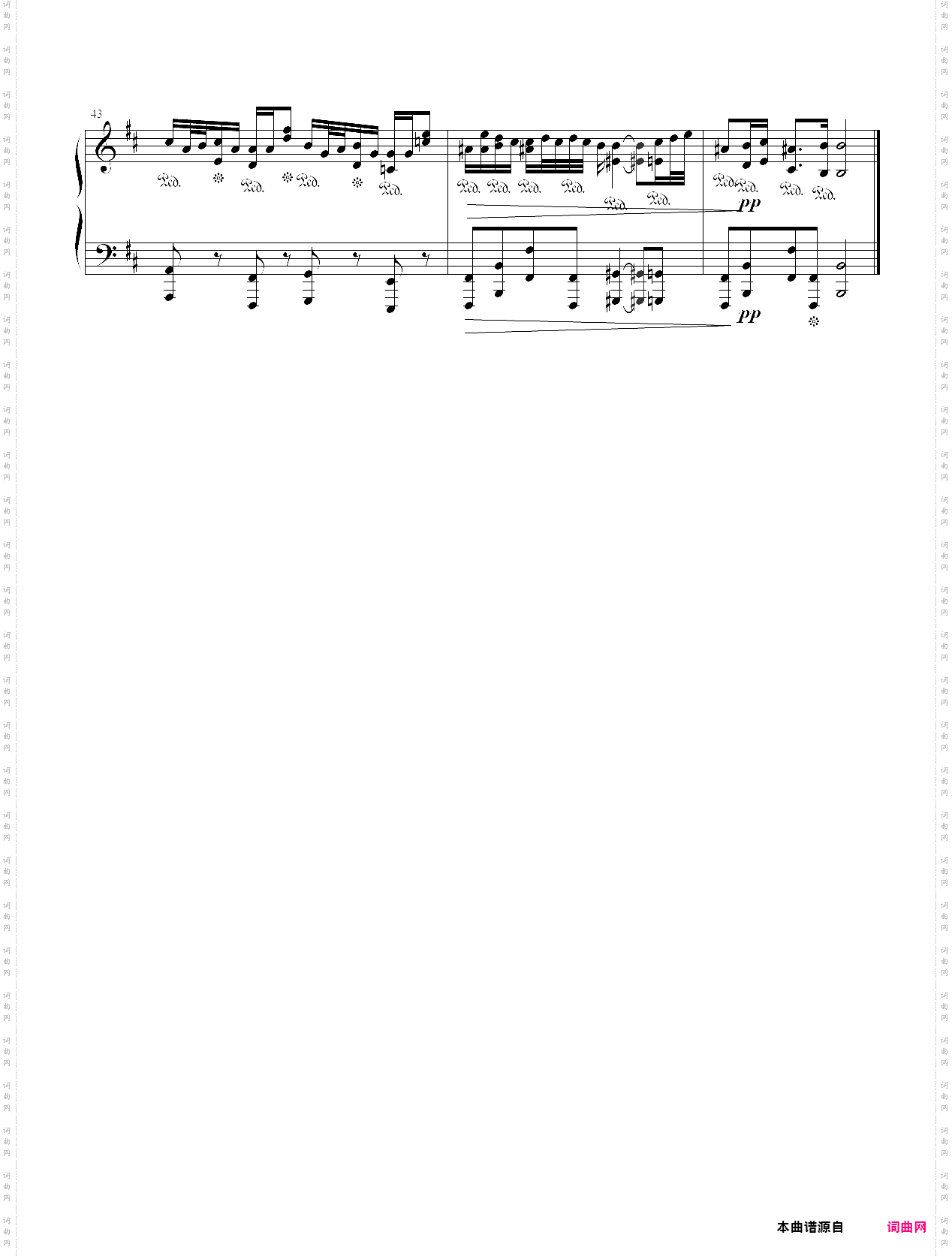 巴赫 管风琴奏鸣曲 bwv 528 2·andante
