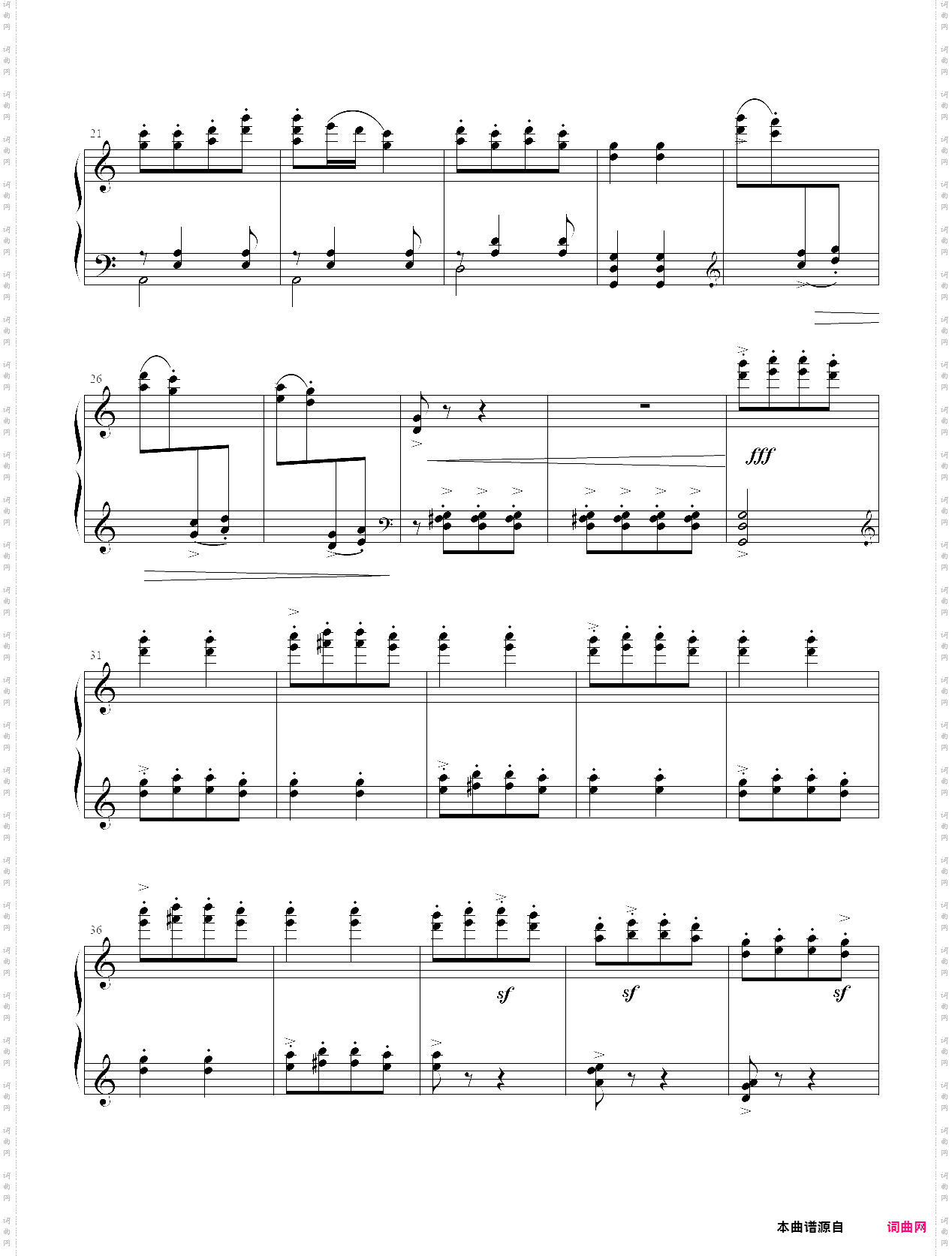 21·【自选曲目】3、太阳雨 - 中国音乐学院钢琴考级第六级2019版