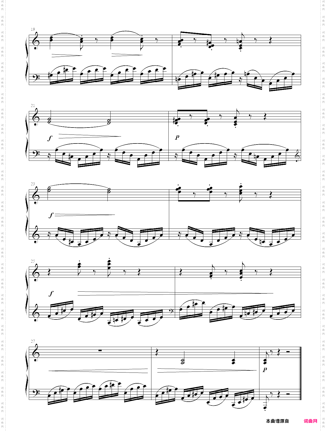 16·【规定曲目b组】1、练习曲 - 中国音乐学院钢琴考级第六级2019版