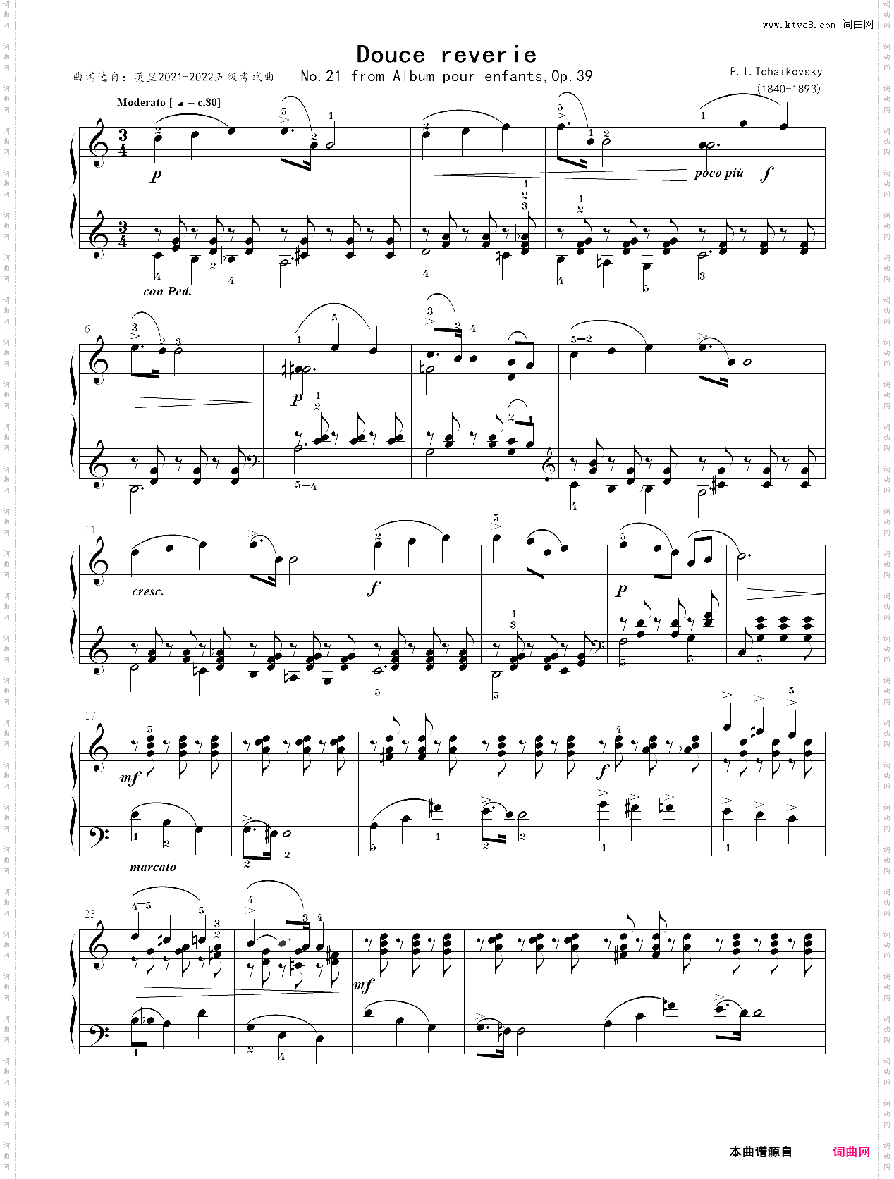 douce reverie【p·i·tchaikovsky】-z1059