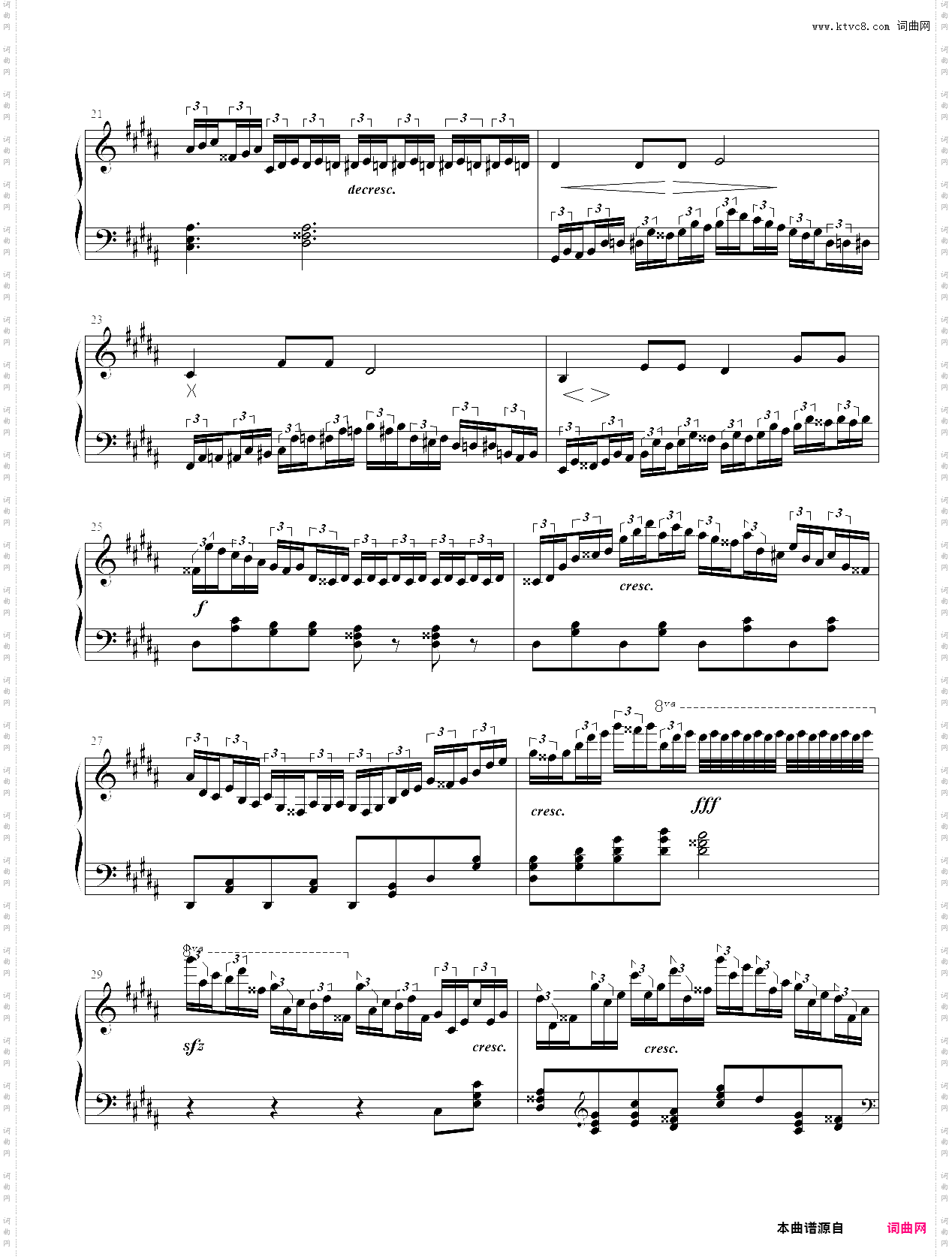 升g小调练习曲op·22 no·1——三连音