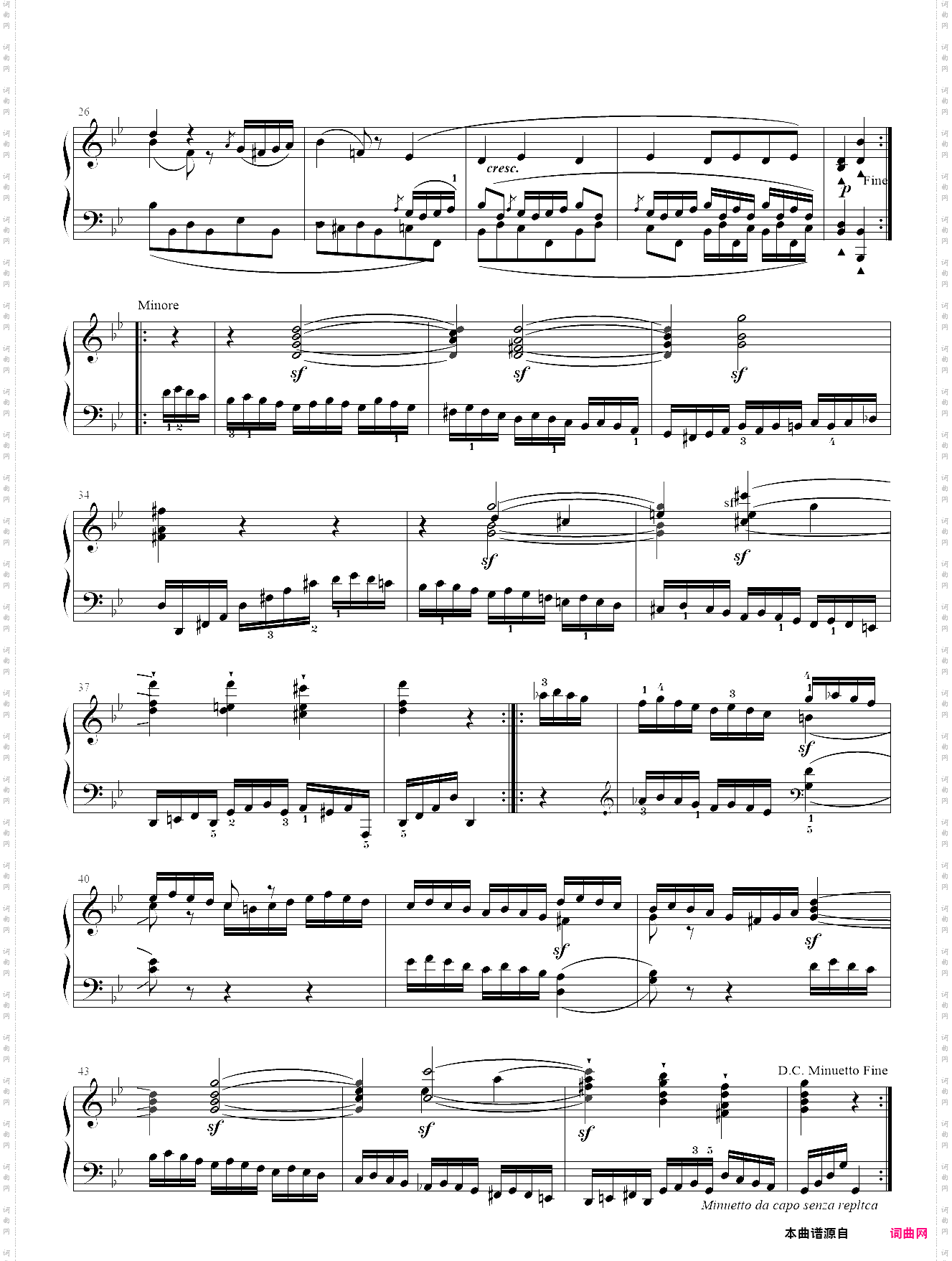 贝多芬-降b大调大奏鸣曲op·22 第三乐章