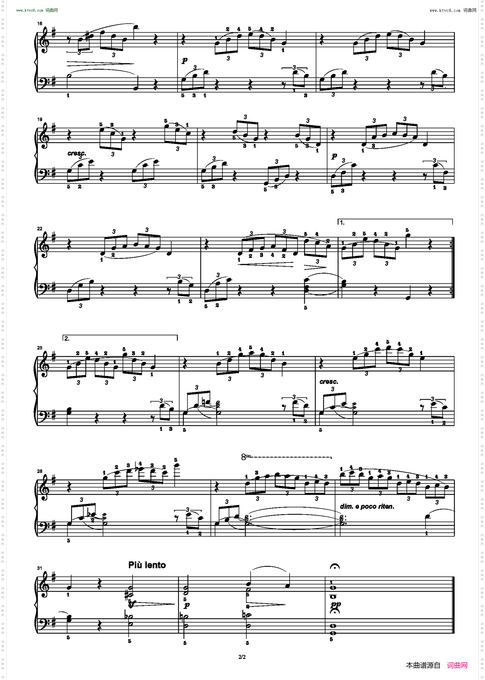 天使的声音_《25首钢琴进阶练习曲》