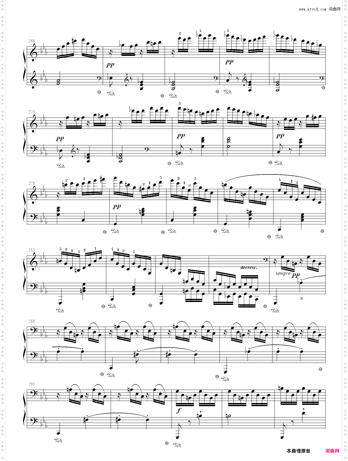 贝多芬-c大调大奏鸣曲华尔斯坦 op·53第二乐章-回旋曲