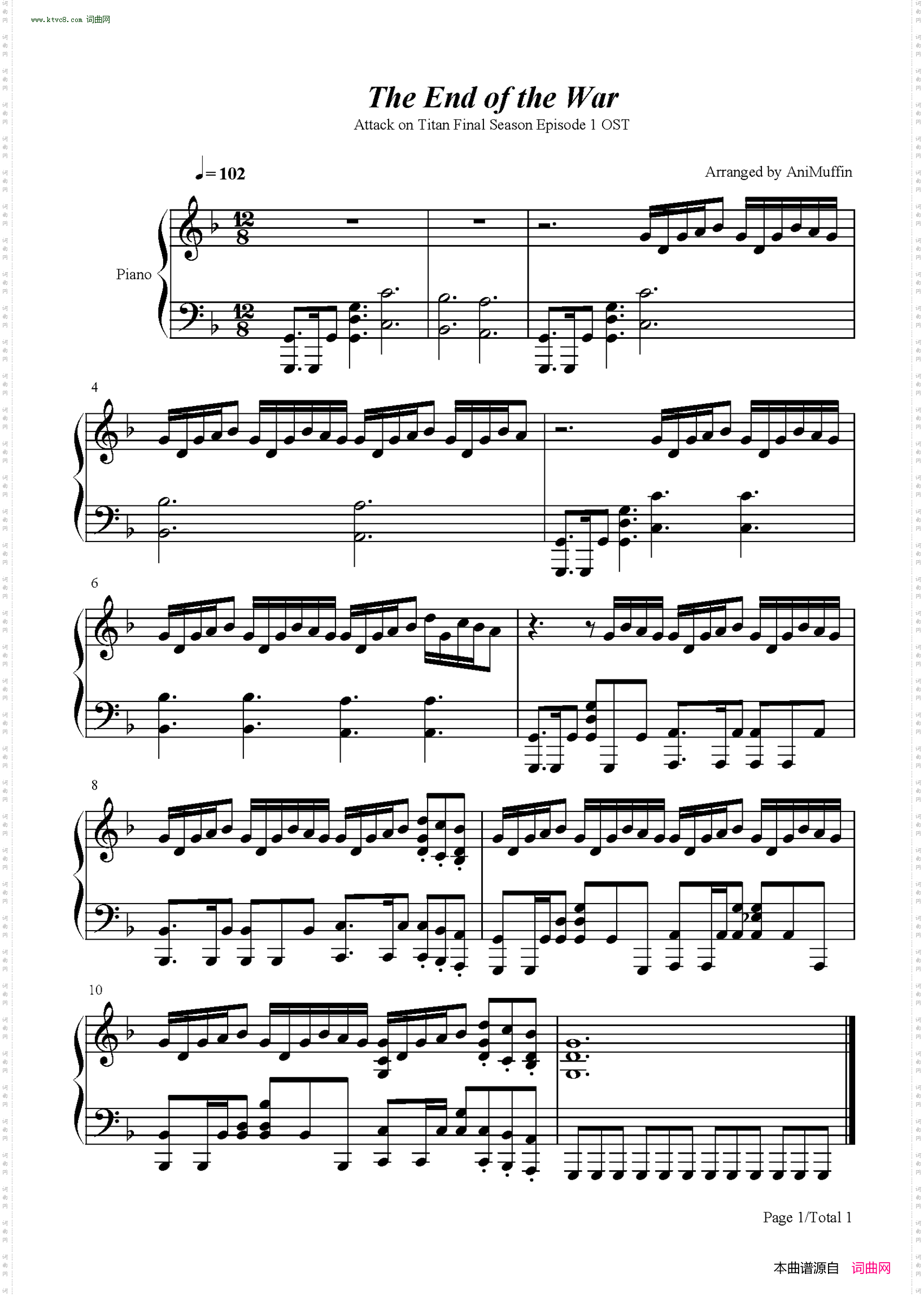 The End of The War_进击的巨人 The Final Season OST