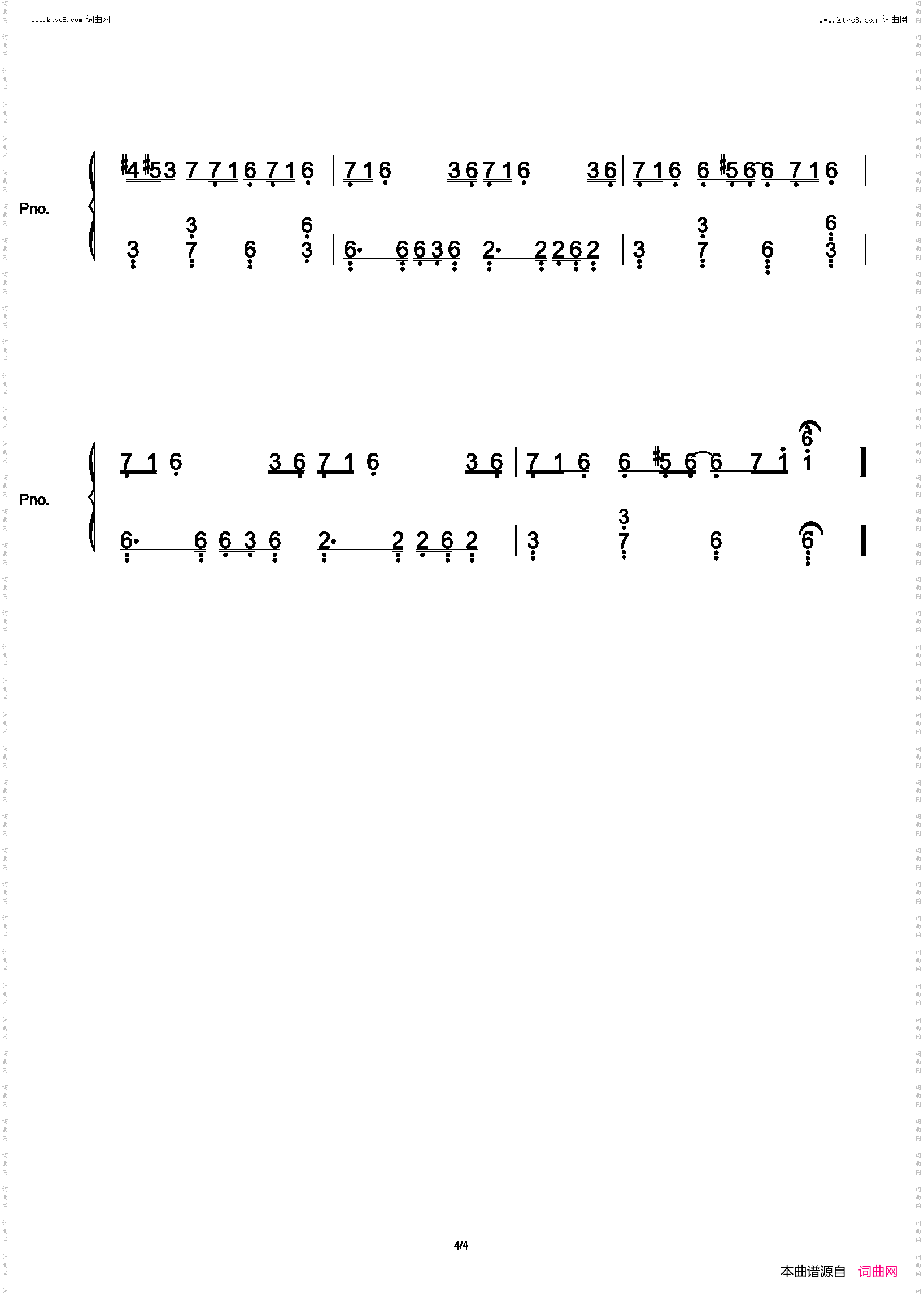 克罗地亚狂想曲_C调简单版