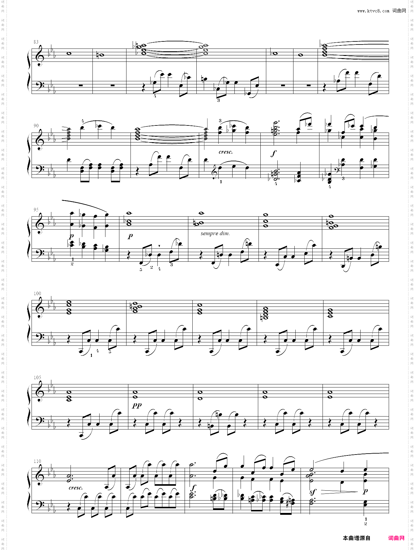 贝多芬-降e大调告别奏鸣曲op·81a 第一乐章