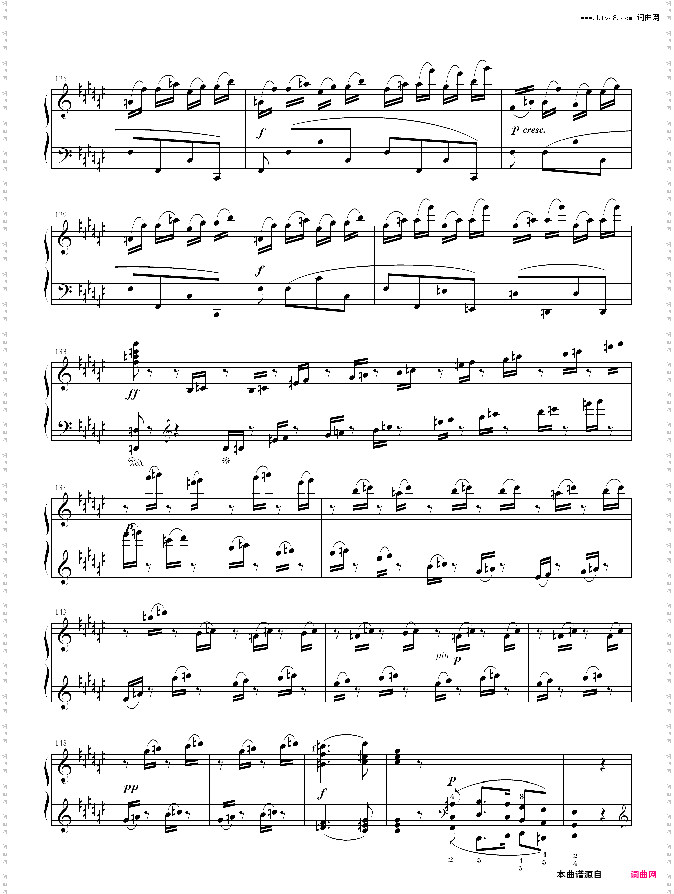 贝多芬-升f大调奏鸣曲op·78 第二乐章
