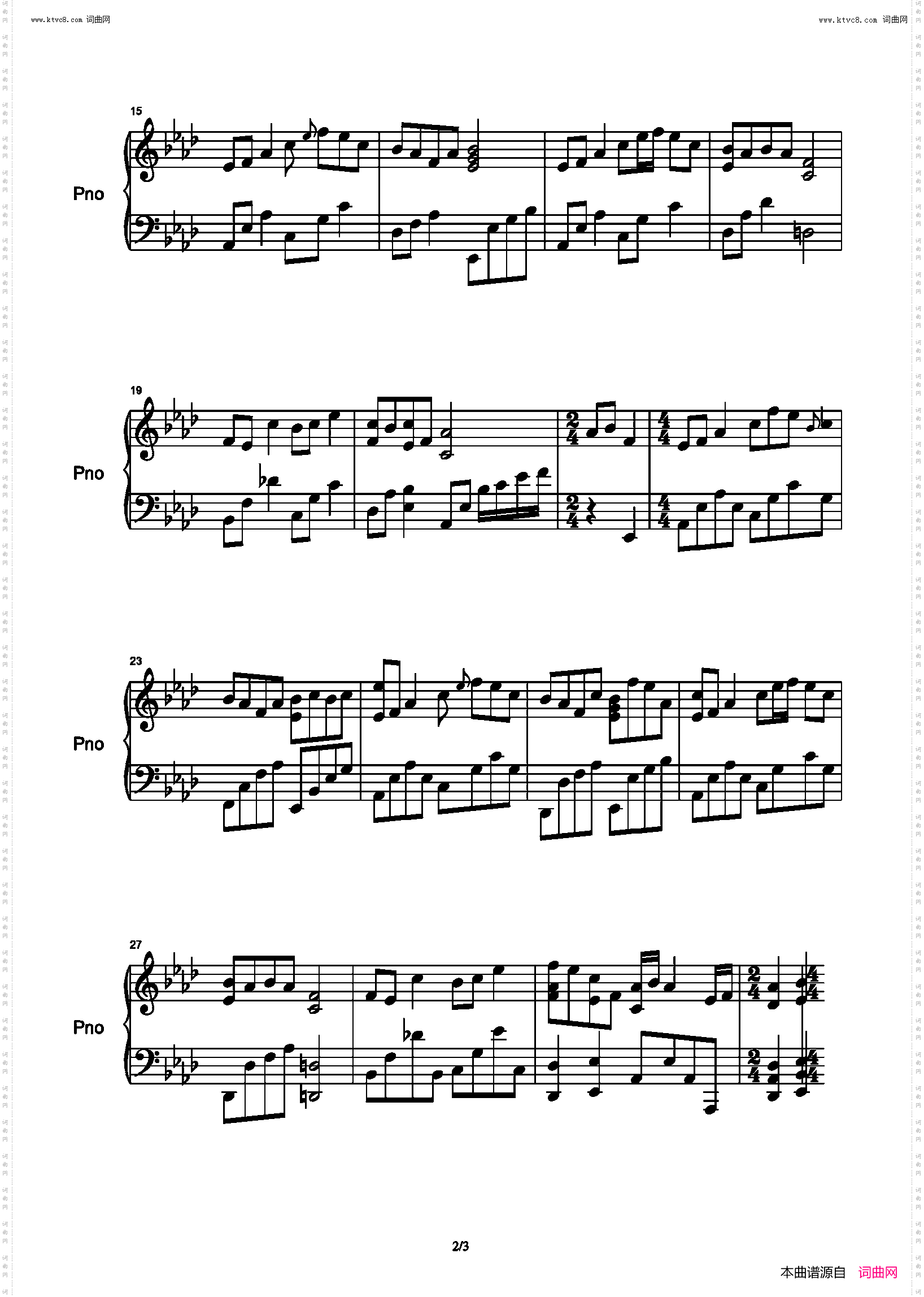 万疆_完美 钢琴 简单版