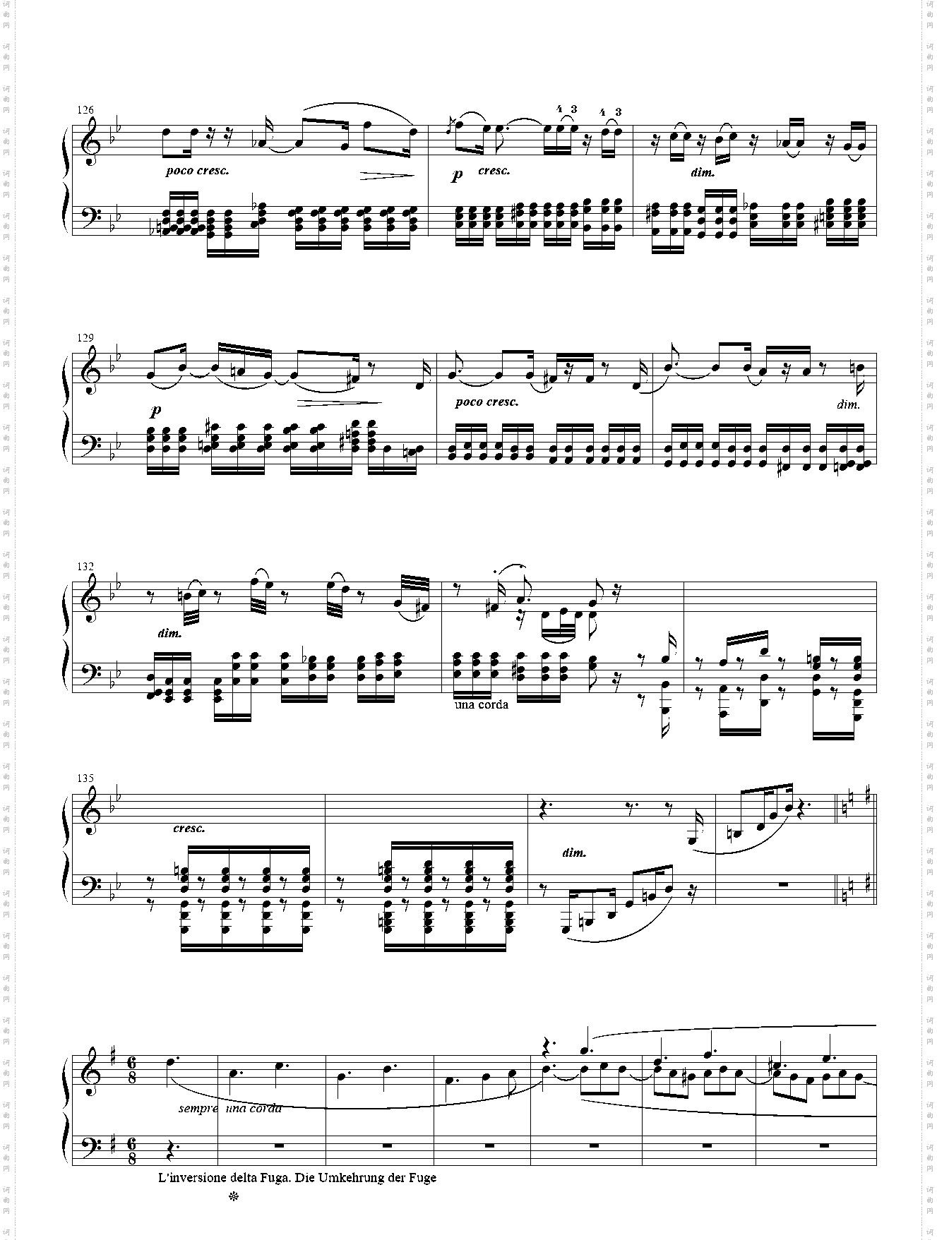 贝多芬-降A大调奏鸣曲Op·110 第三乐章