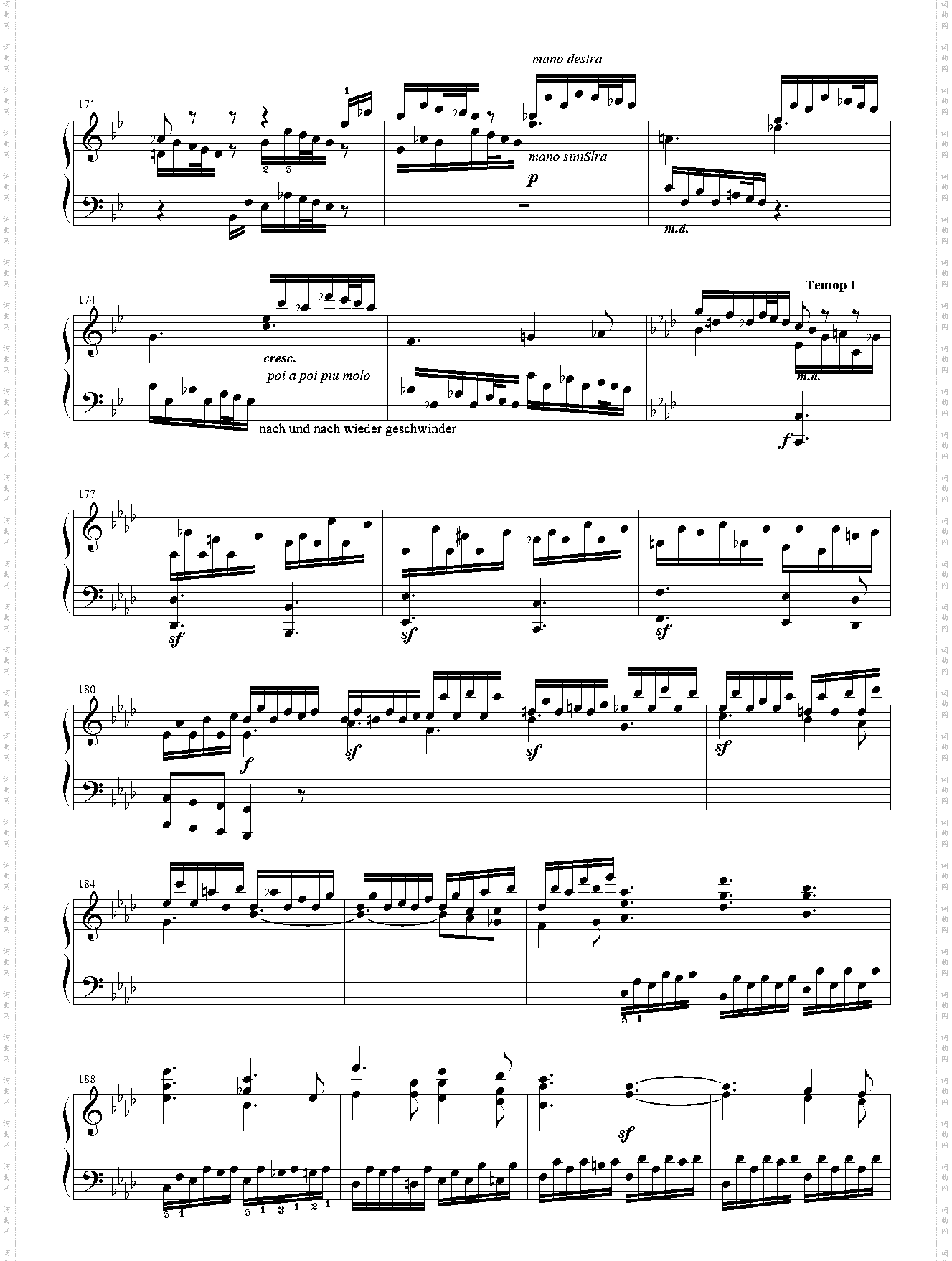 贝多芬-降A大调奏鸣曲Op·110 第三乐章