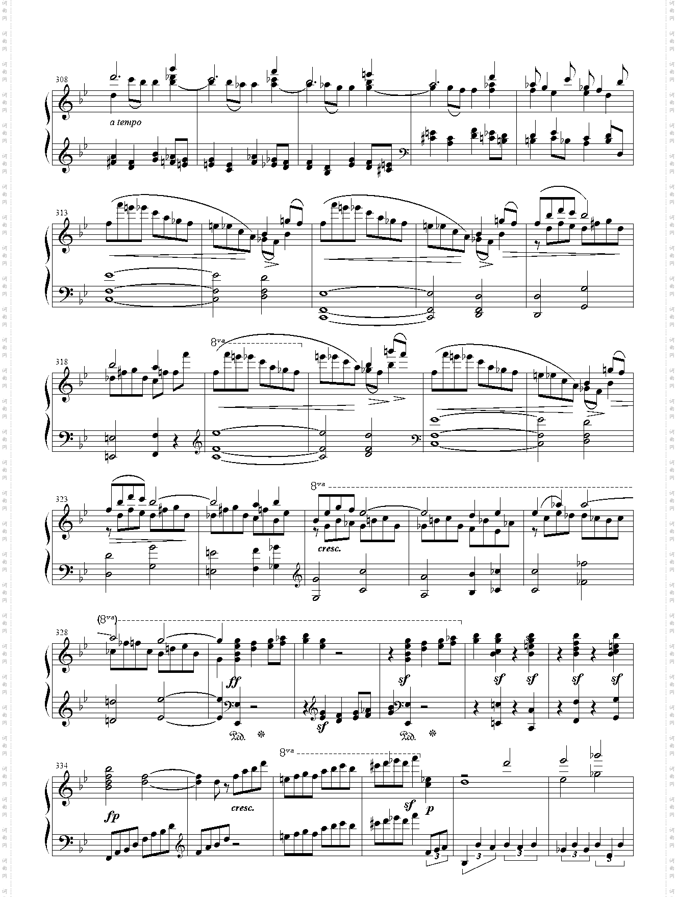 贝多芬-降B大调大奏鸣曲楔槌琴键 Op·106 第一乐章
