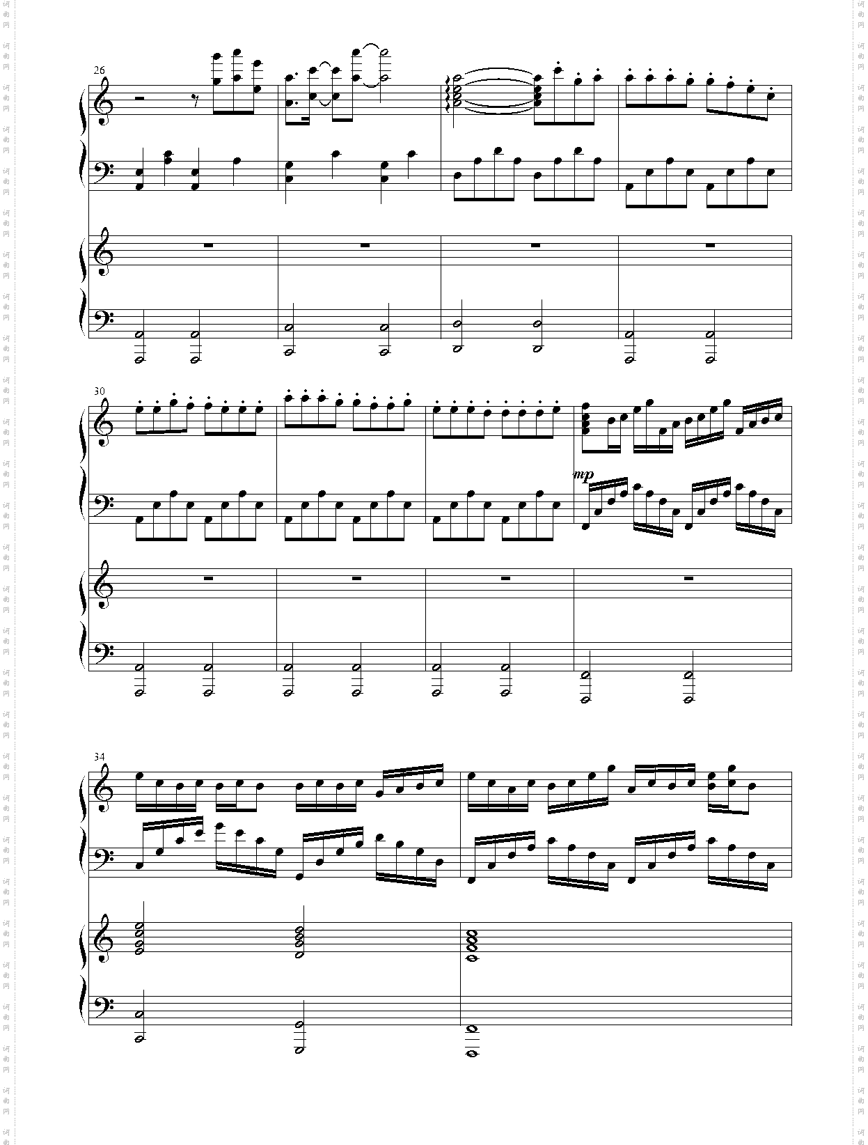 明日方舟大厅音乐《生命流》ARKNIGHTS OST 双钢琴