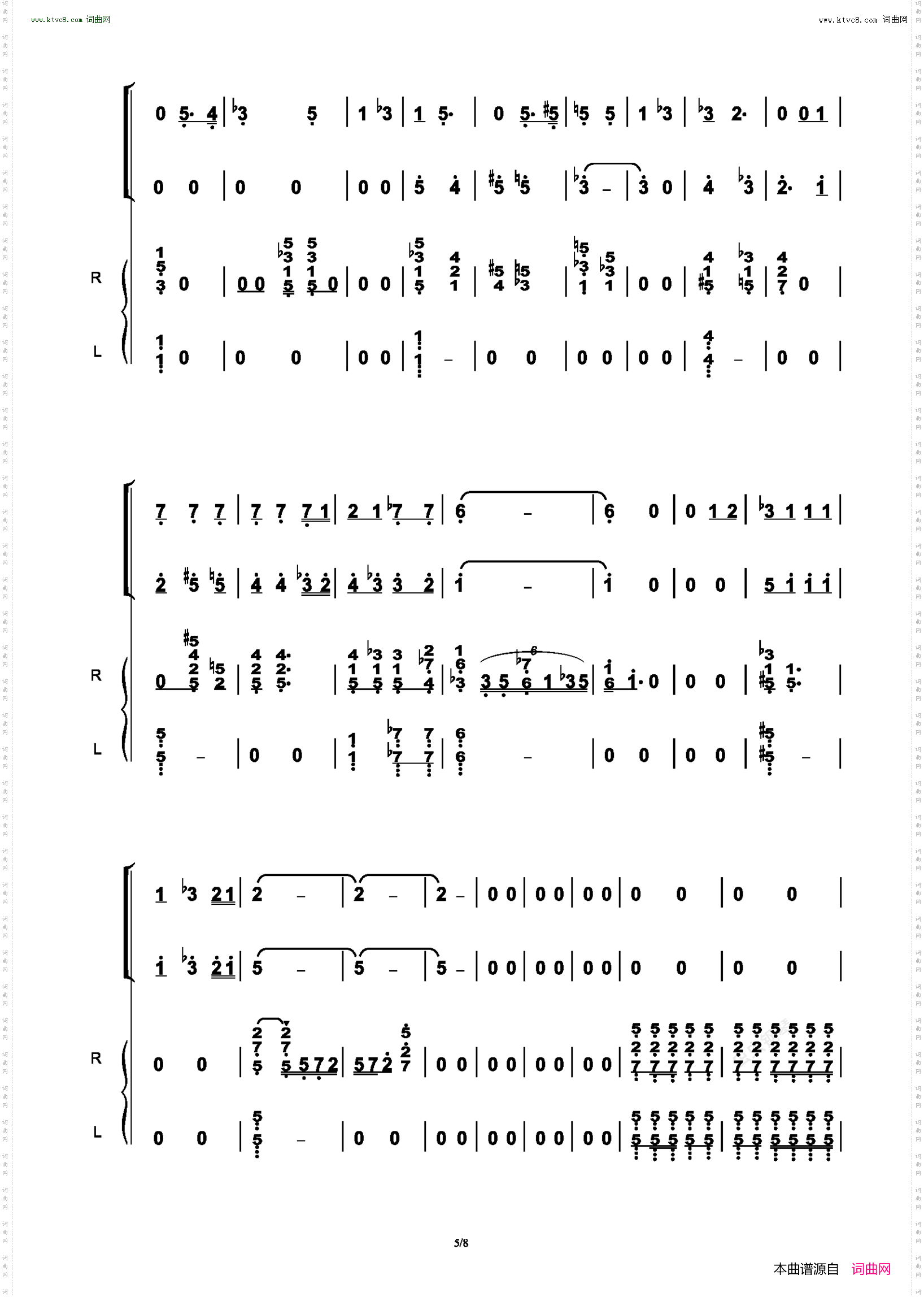 肥仔减肥记_搞笑剧 合唱伴奏谱