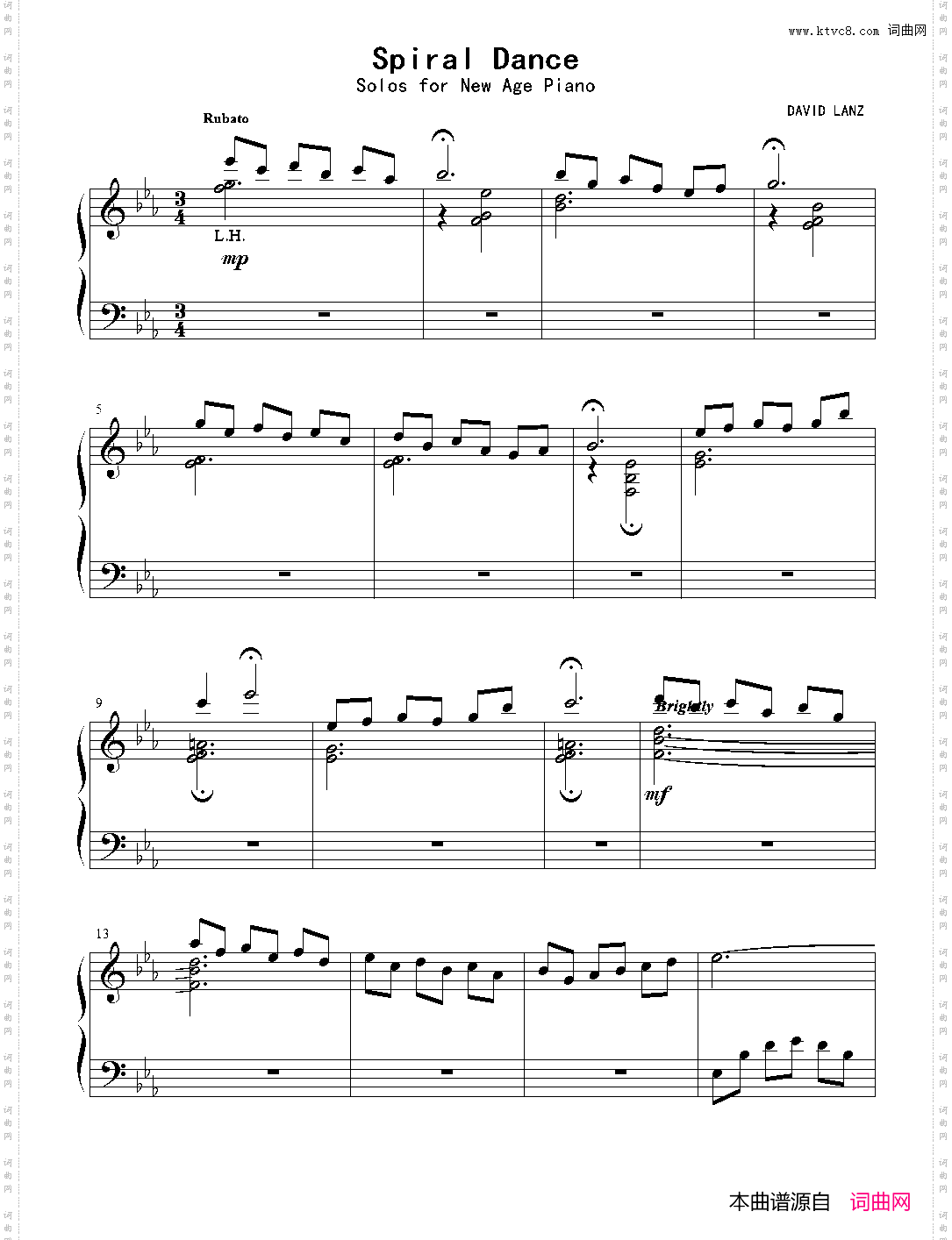 Spiral Dance_13· 新世纪钢琴独奏曲 大卫·蓝兹 David Lanz【Solos For New Age Piano】