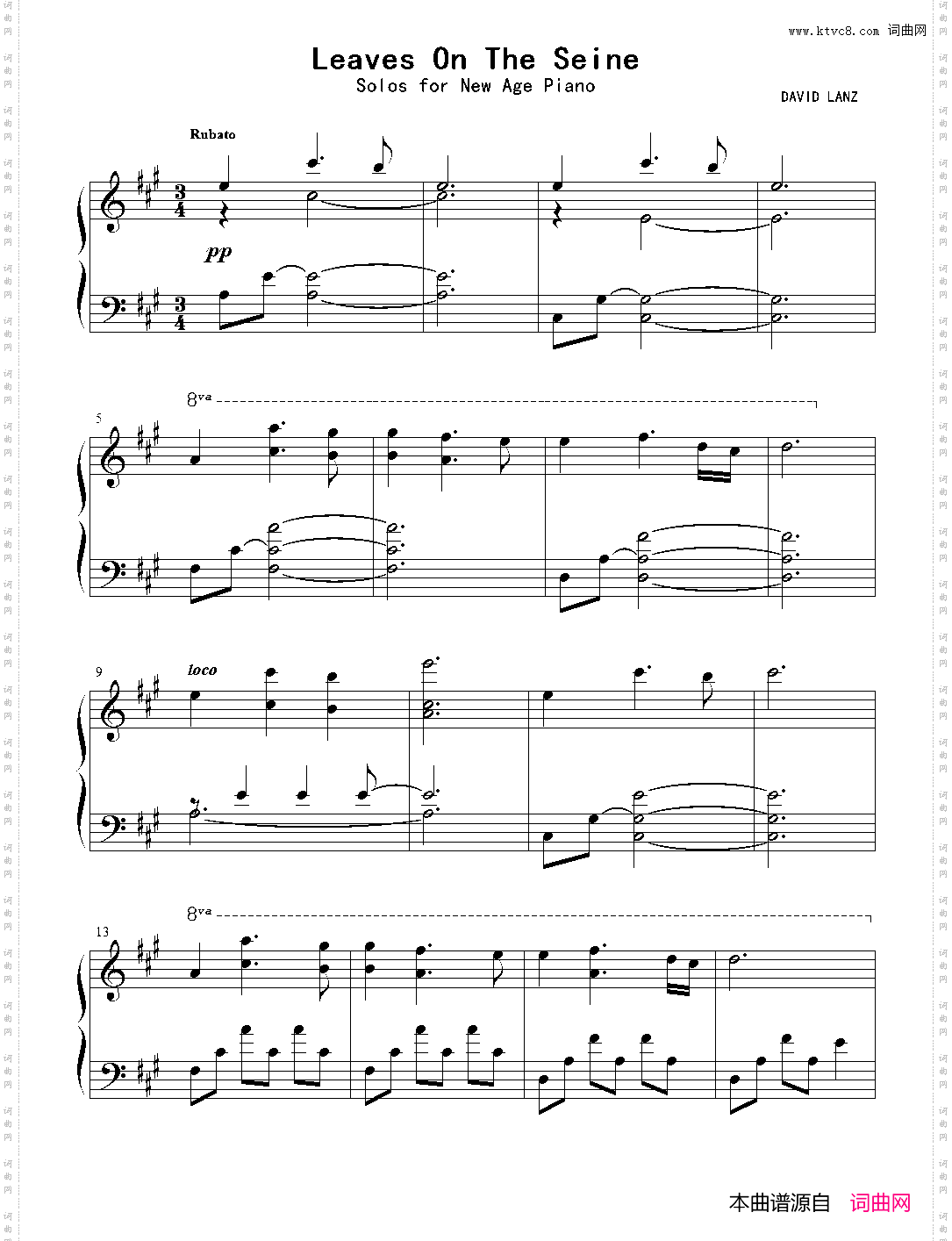 Leaves On The Seine_8· 新世纪钢琴独奏曲 大卫·蓝兹 David Lanz【Solos For New Age Piano】