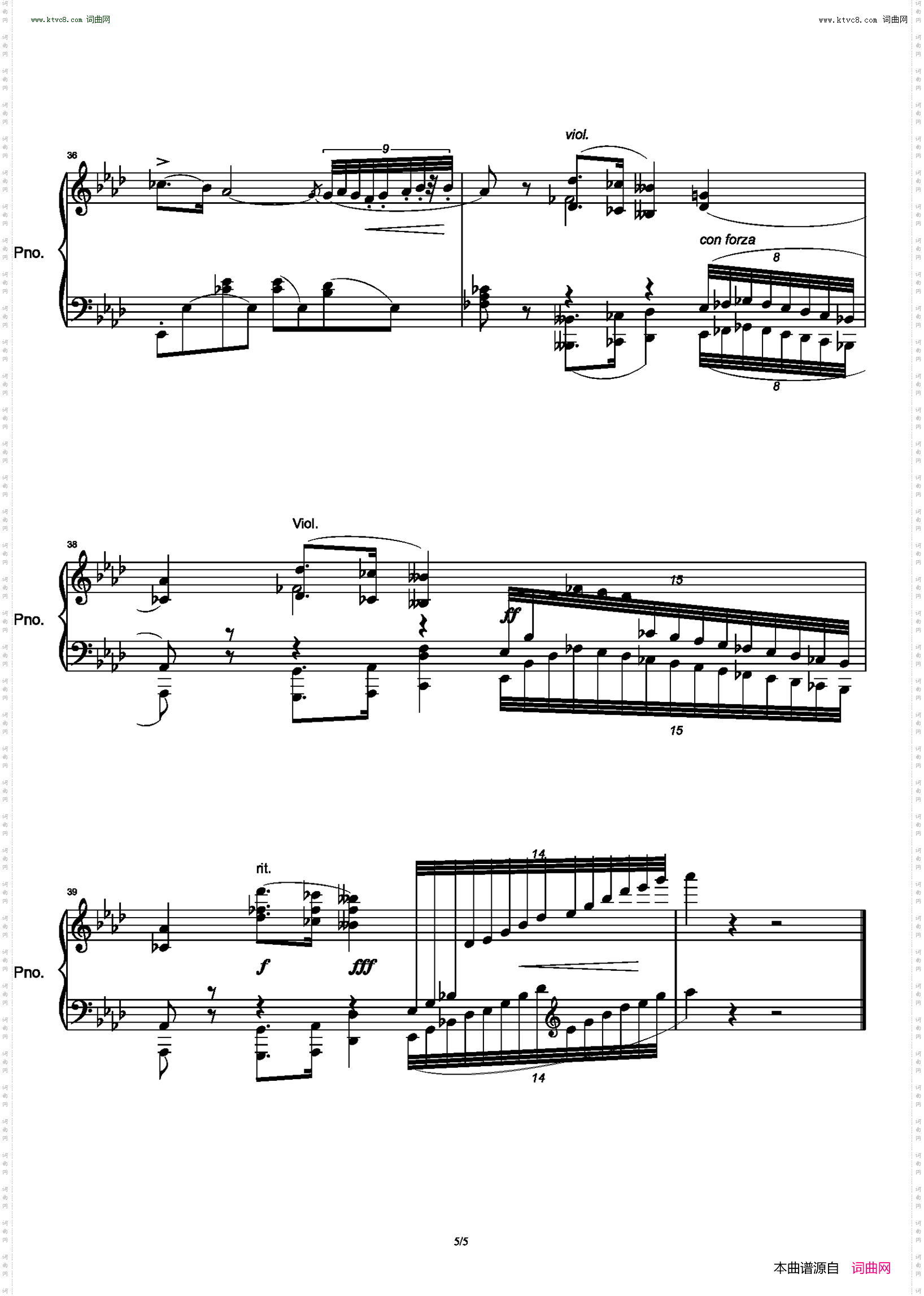 肖邦第二钢琴协奏曲 _第二乐章节选 