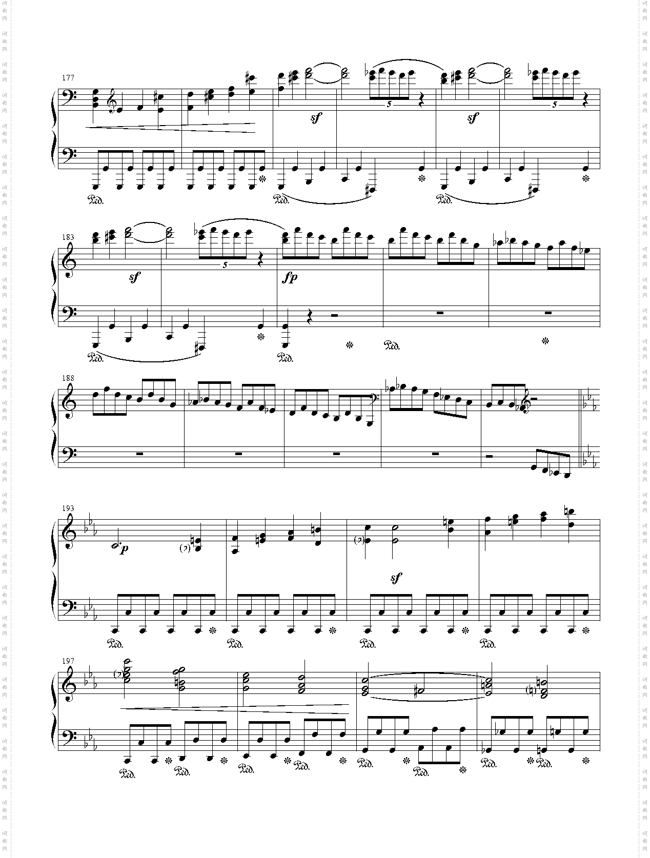 贝多芬C小调第八钢琴奏鸣曲悲怆奏鸣曲第一乐章