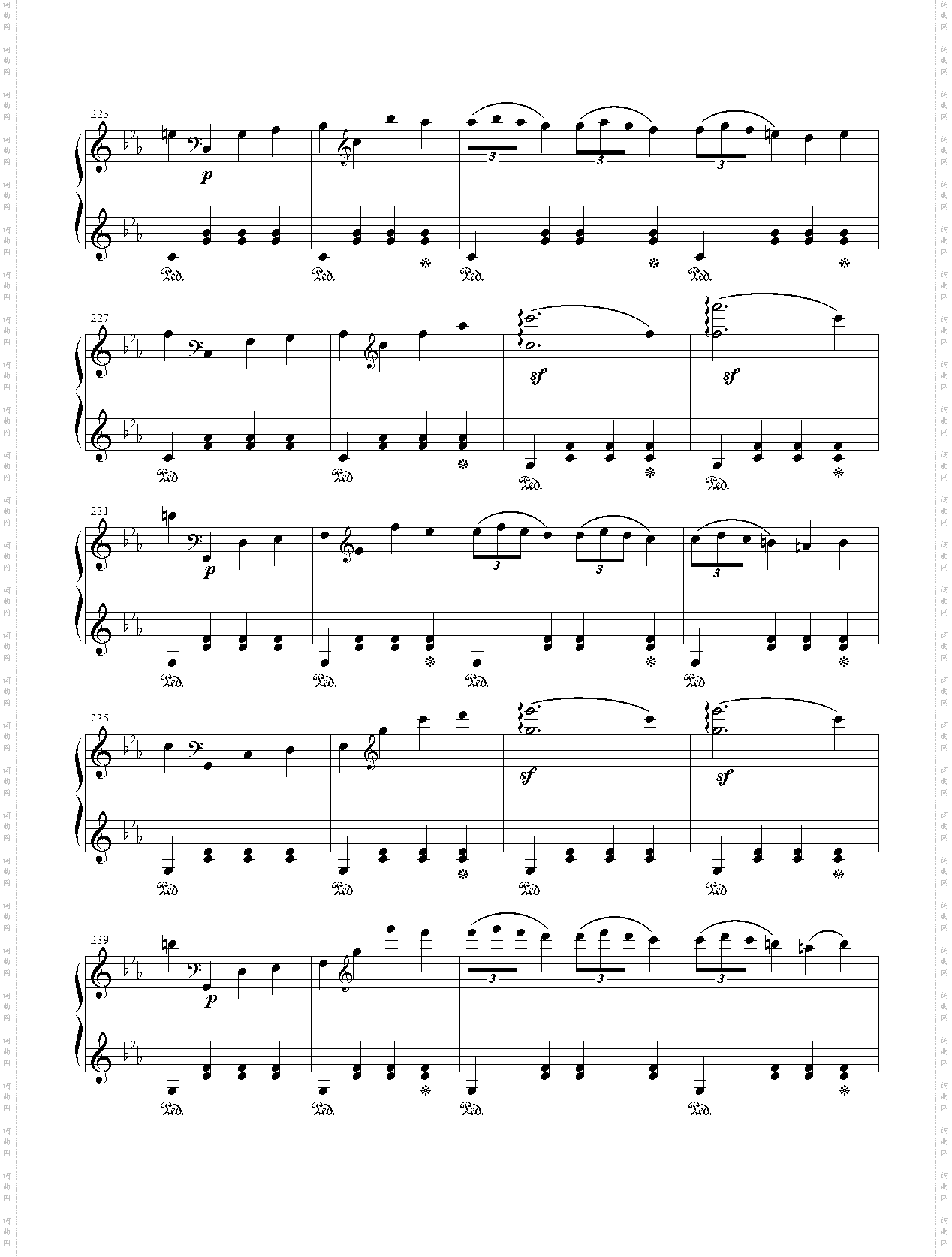 贝多芬C小调第八钢琴奏鸣曲悲怆奏鸣曲第一乐章