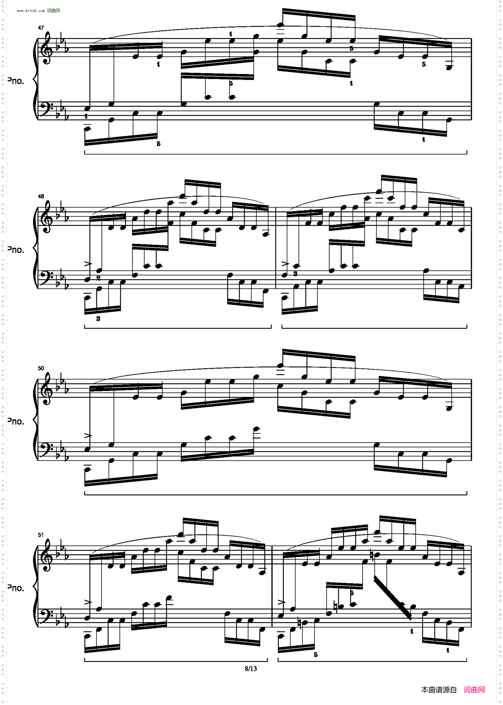 肖邦练习曲 Op·25 No·12 大海 Chopin Etude in C minor Ocean_带指法 高清原版重制