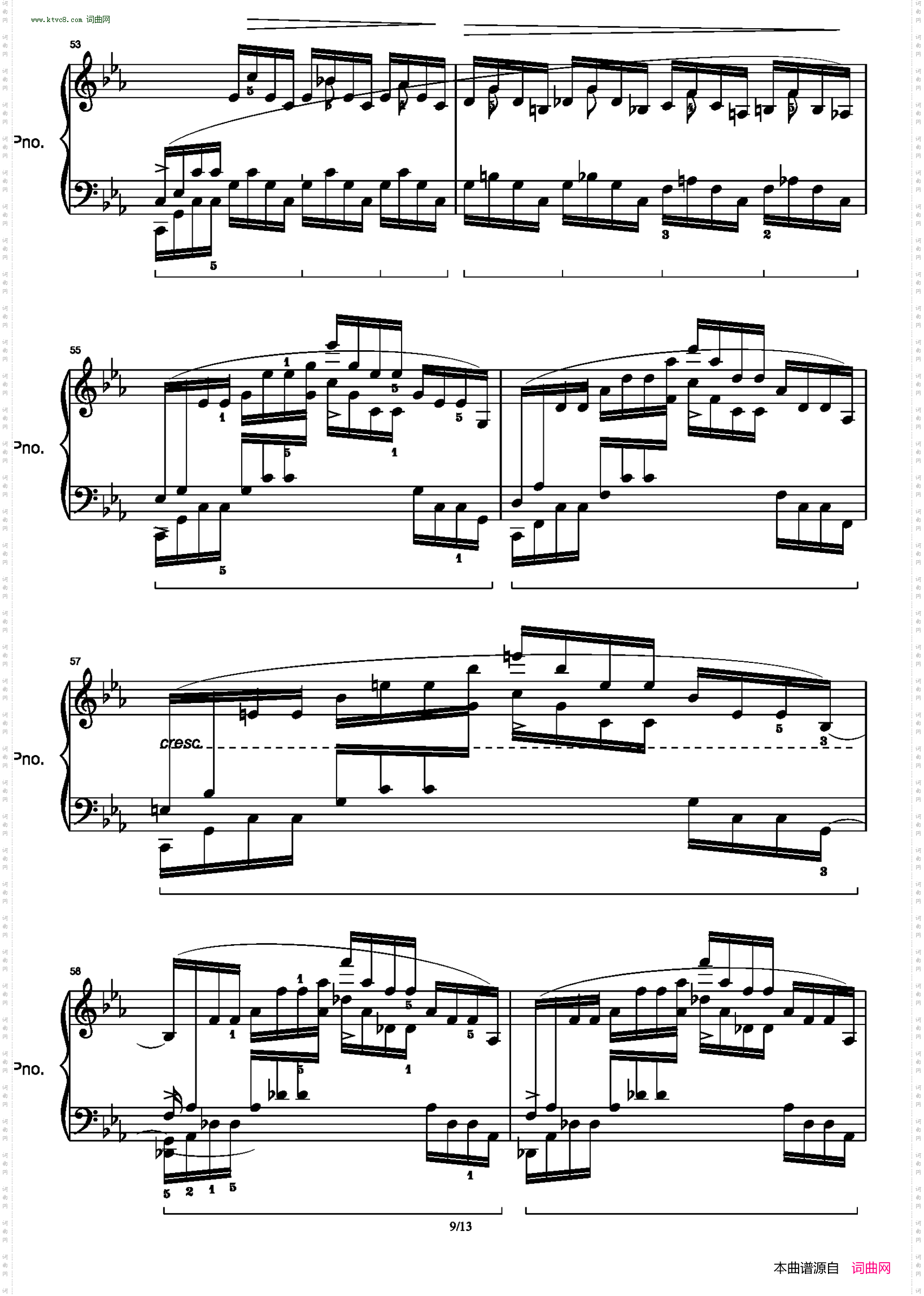 肖邦练习曲 Op·25 No·12 大海 Chopin Etude in C minor Ocean_带指法 高清原版重制