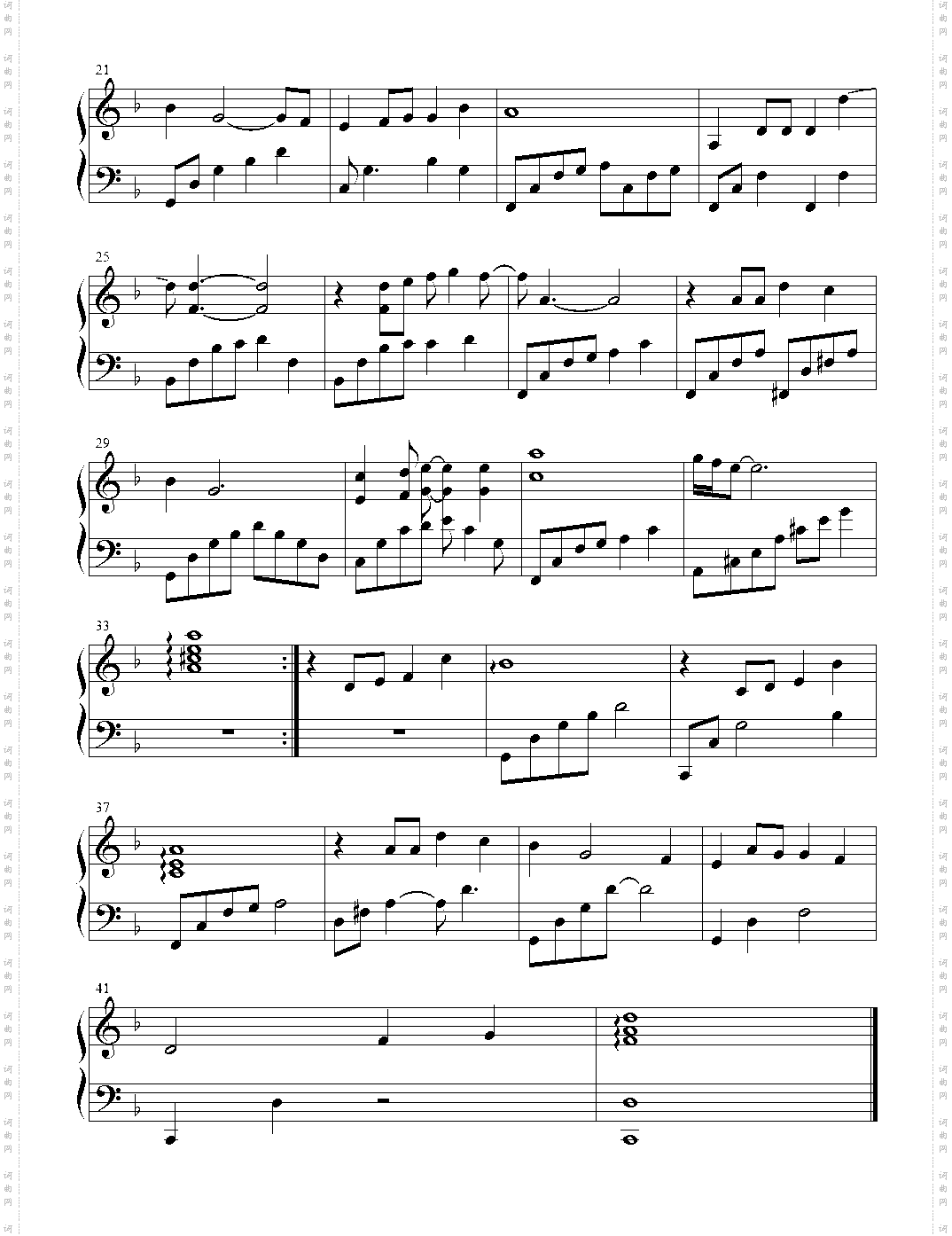 贝加尔湖畔_简单F调