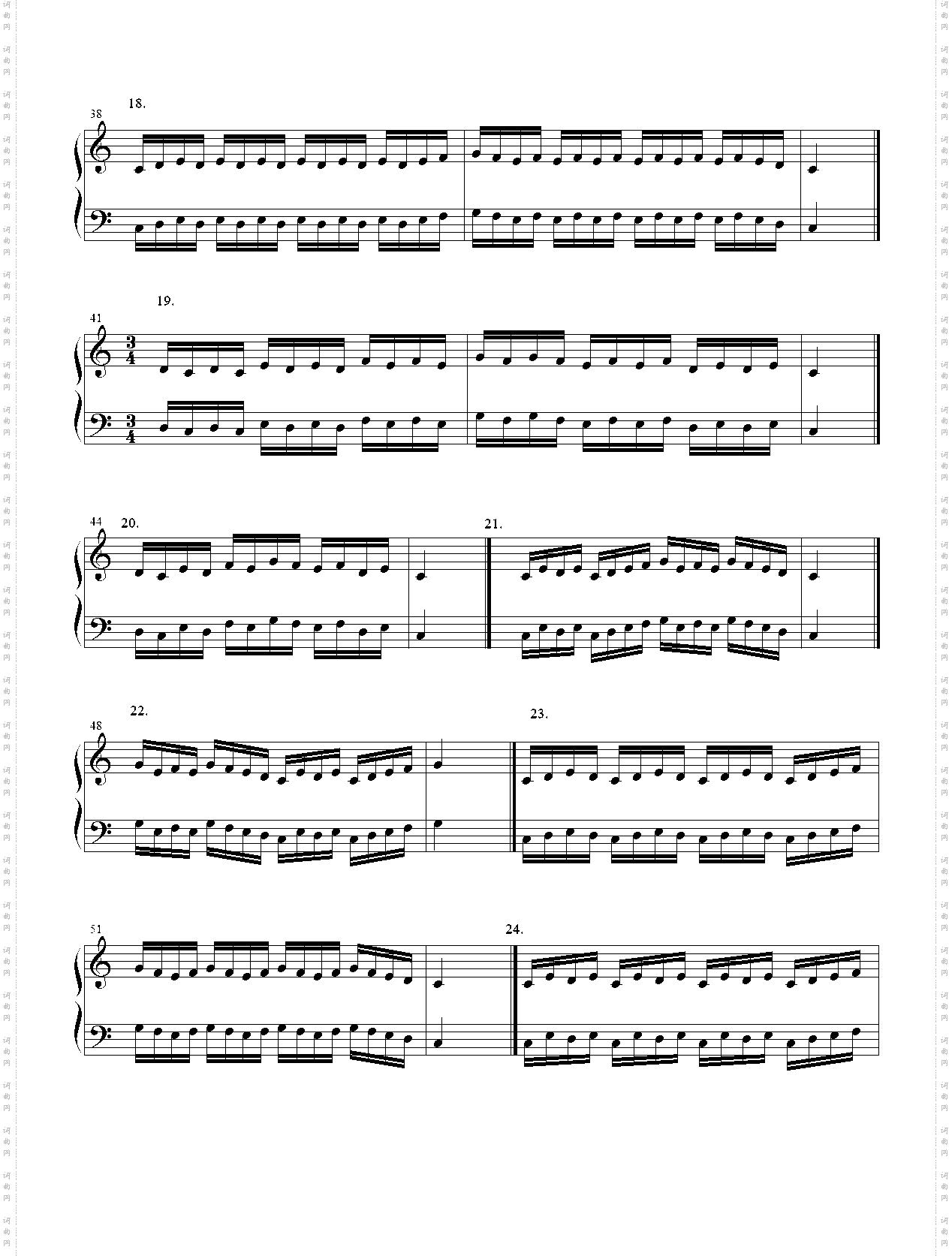 《什密特》使手指独立不倚和动作均衡的练习_1—33条