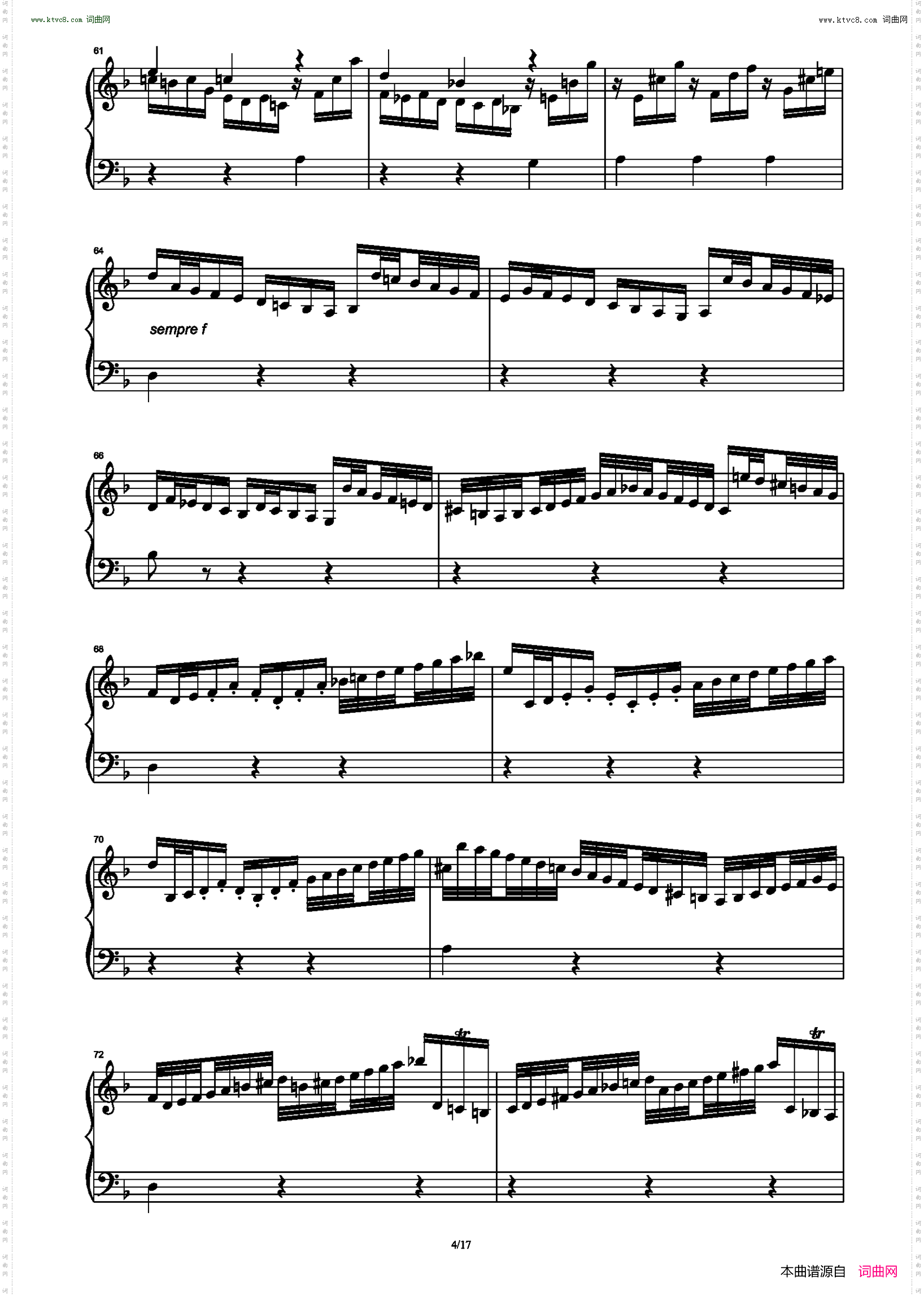 恰空舞曲 Chaconne_BWV 1004