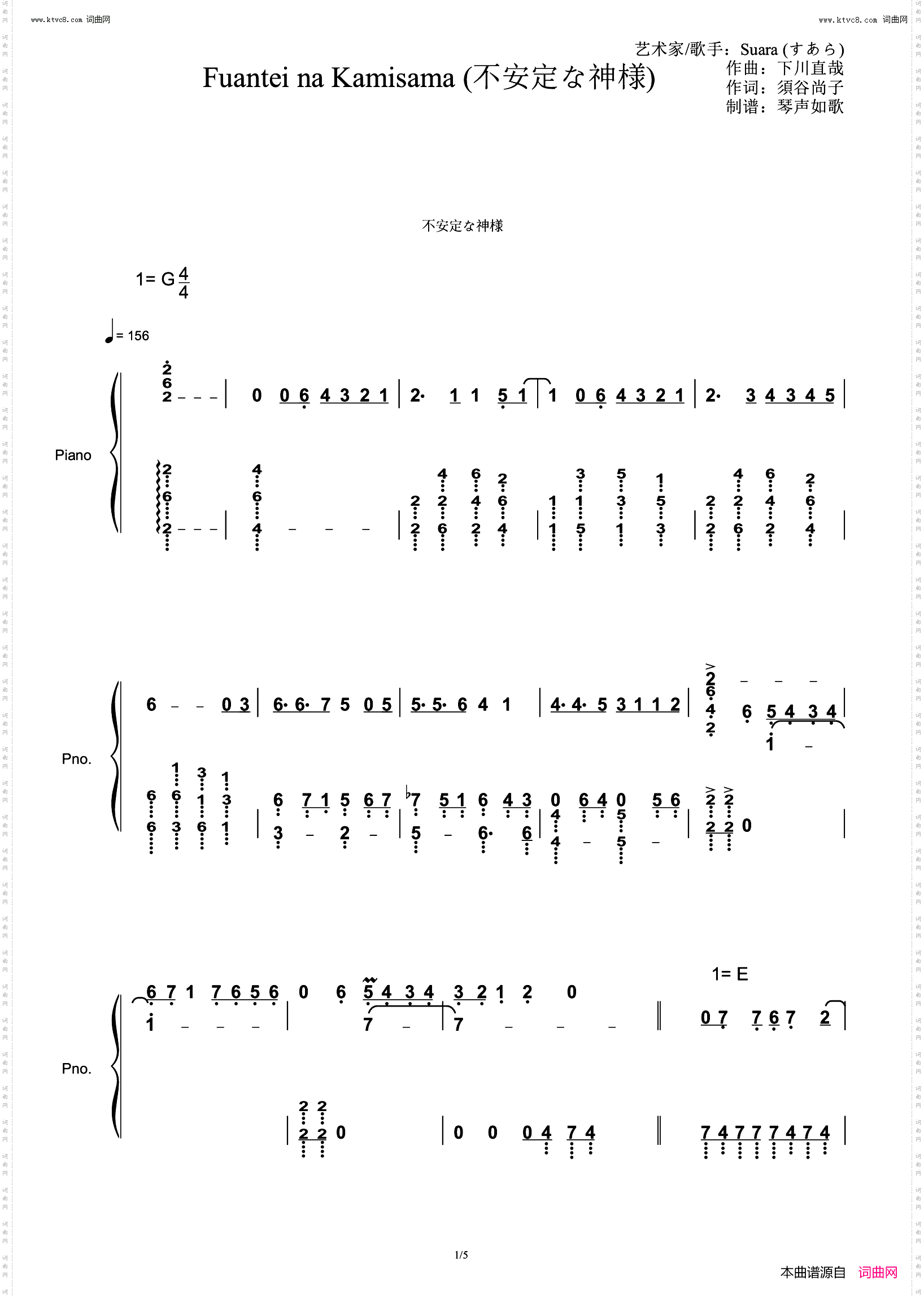 不安定な神様_《传颂之物 虚伪的假面》TV动画片头曲