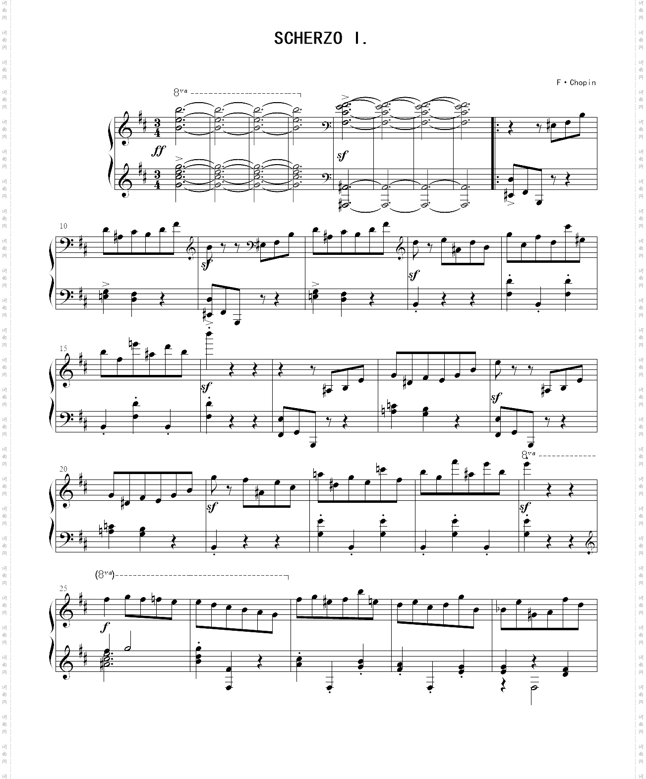 肖邦第一谐谑曲