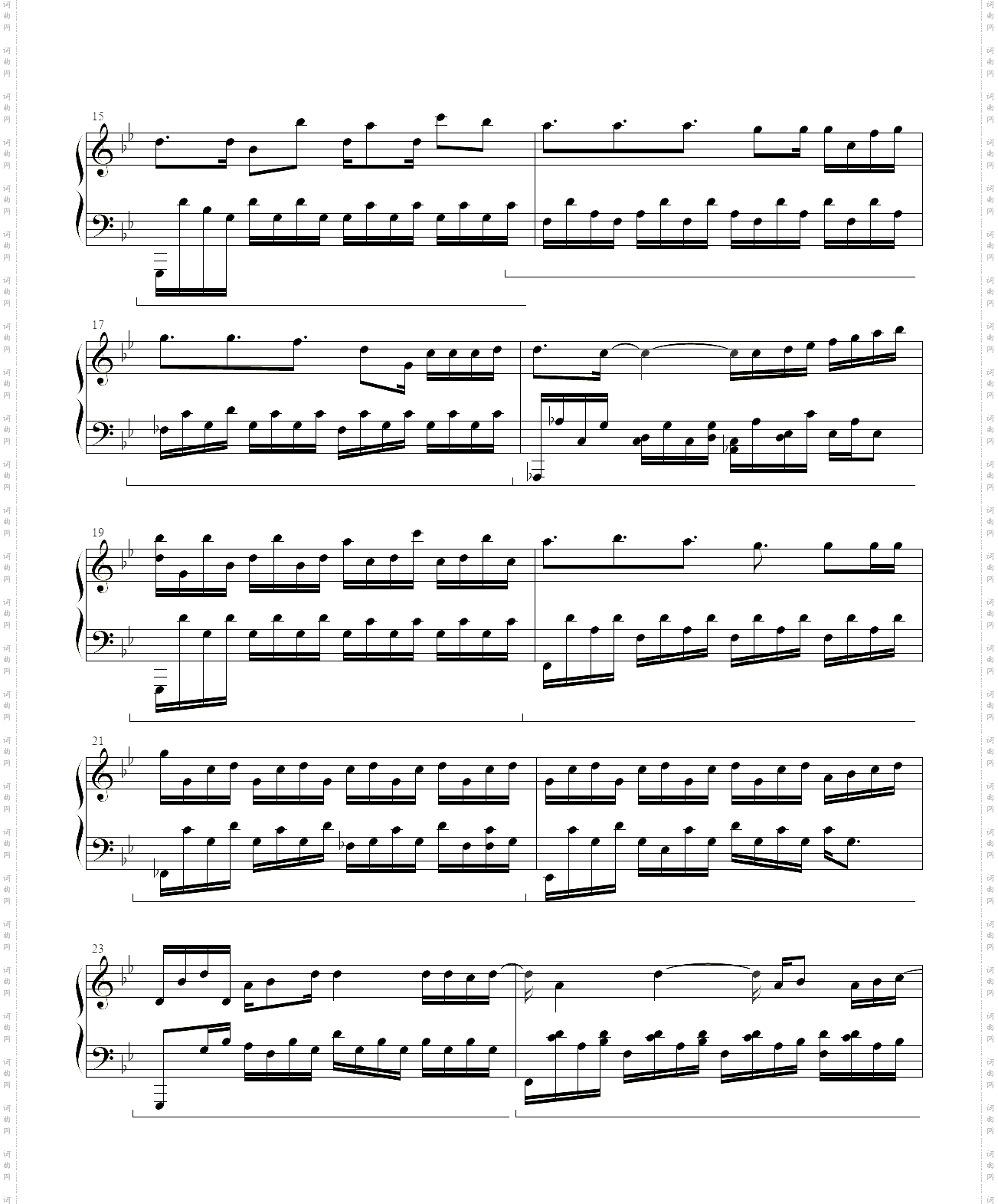 逆光潜入_概念PV背景音乐钢琴谱