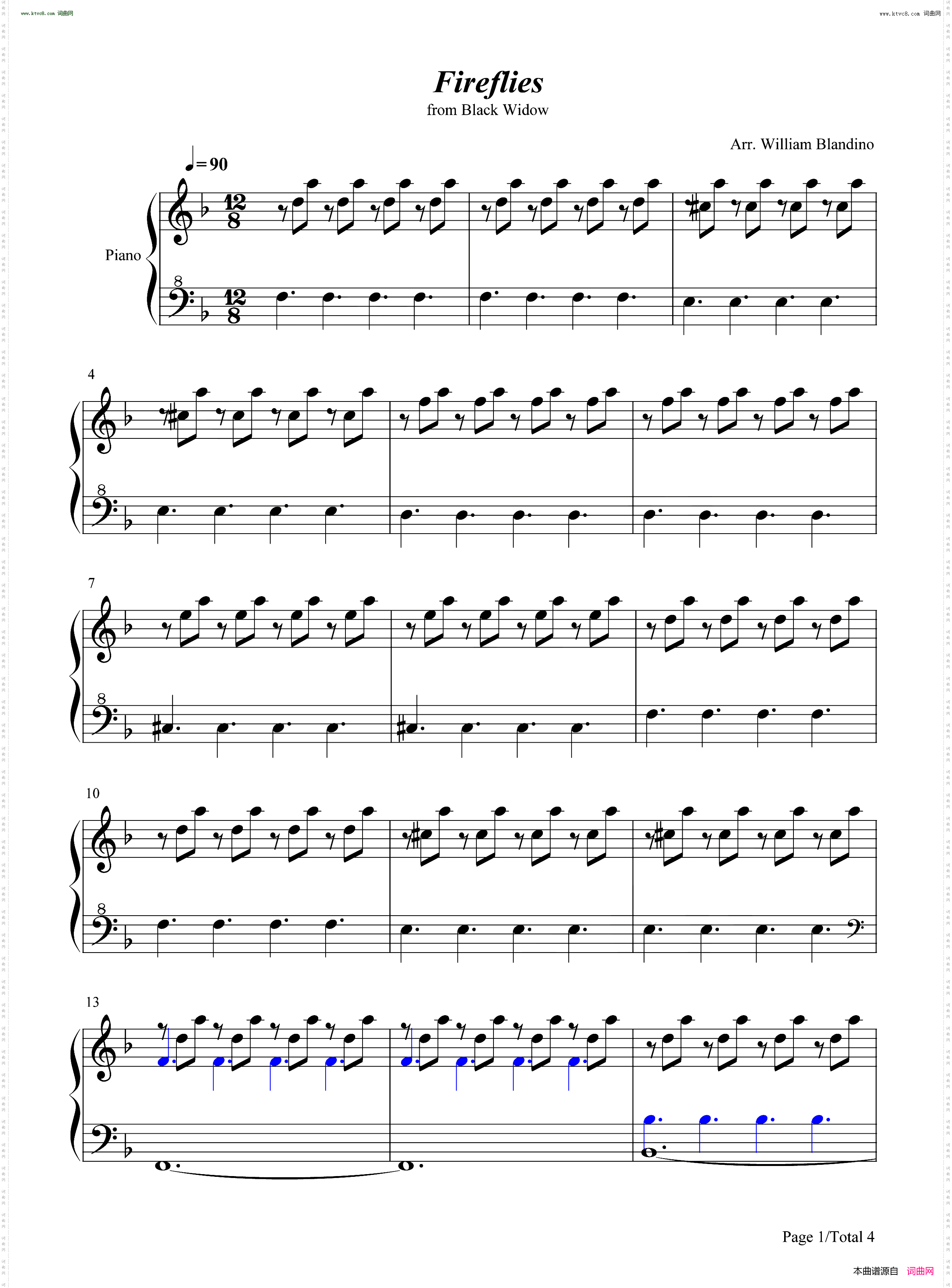 Fireflies黑寡妇OST