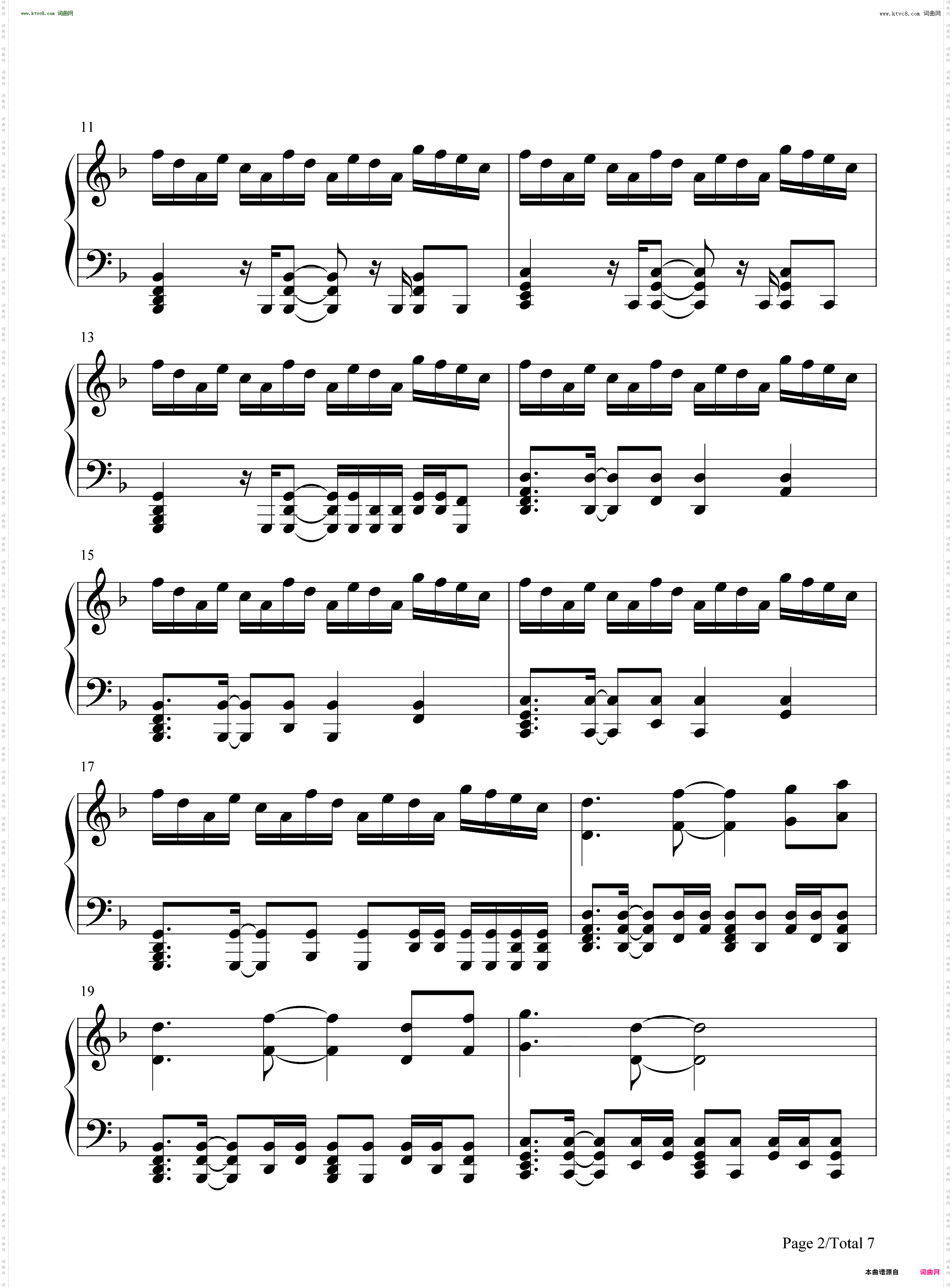 Stormbringer_心灵终结焚风侧翼主题曲原版谱