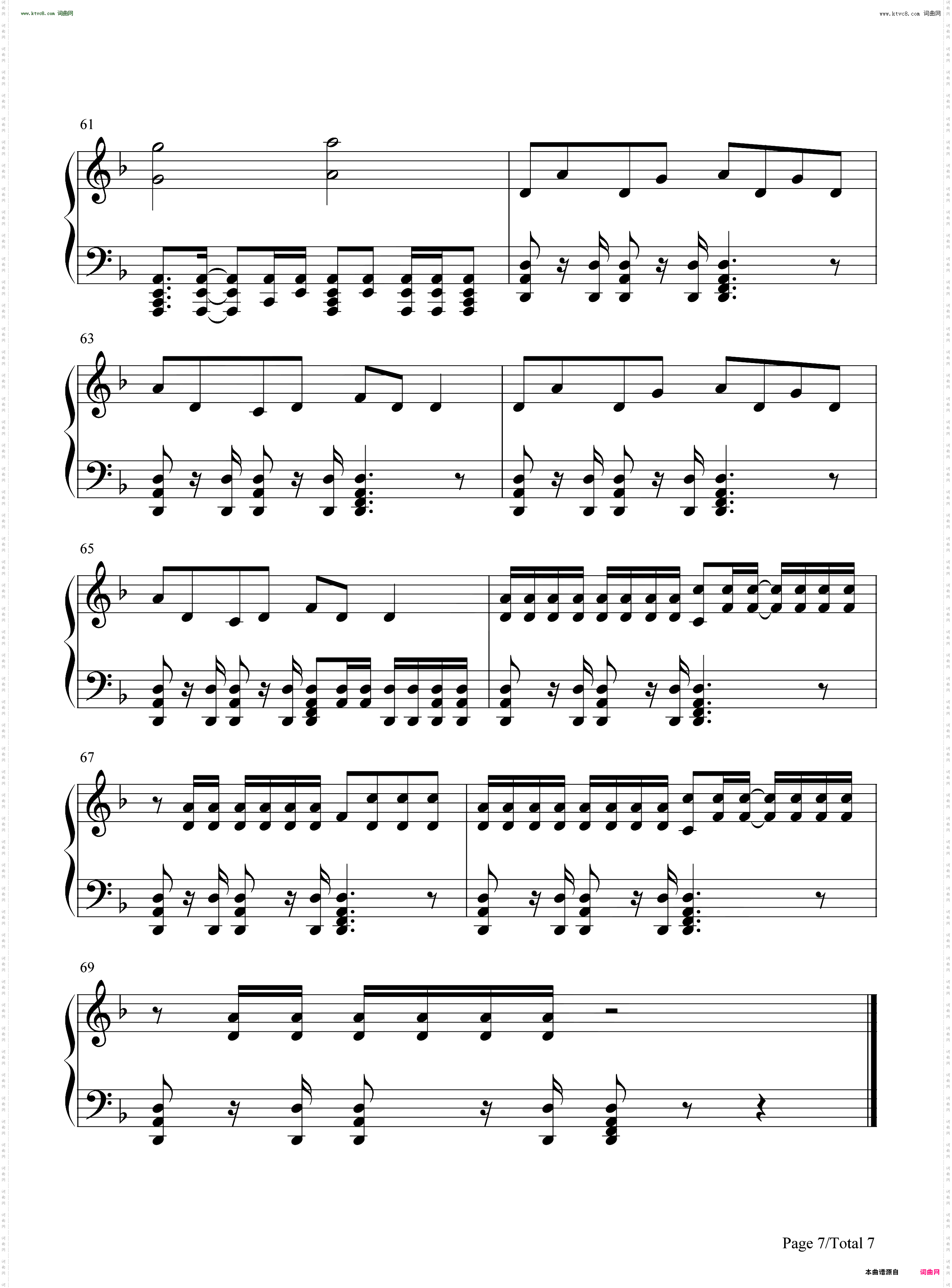 Stormbringer_心灵终结焚风侧翼主题曲原版谱