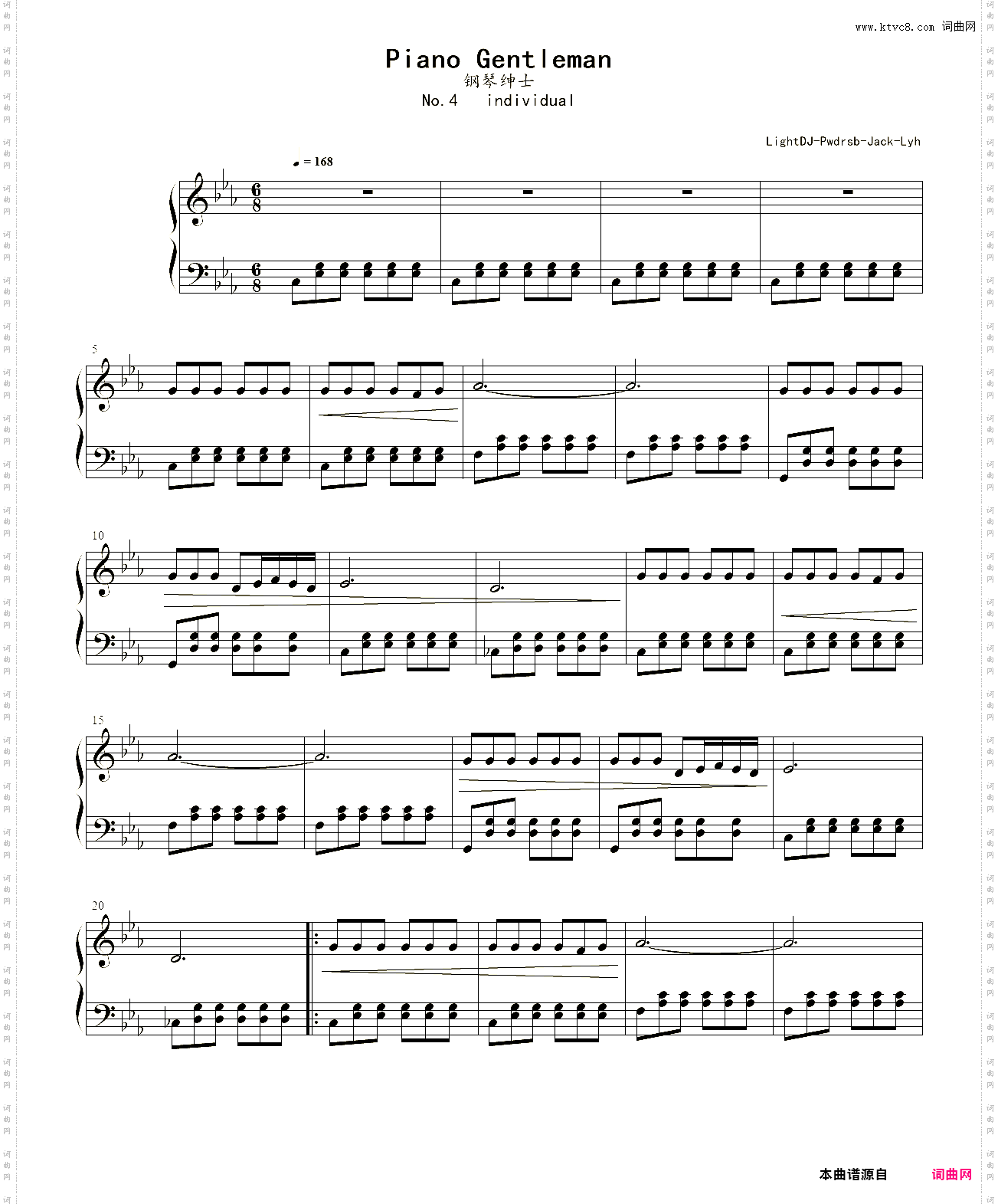 Piano Gentleman钢琴绅士_No·4 individual