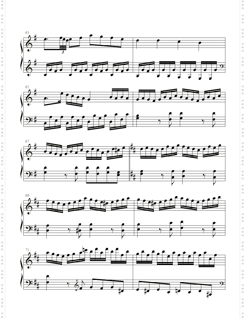 D大调奏鸣曲第一乐章_K311