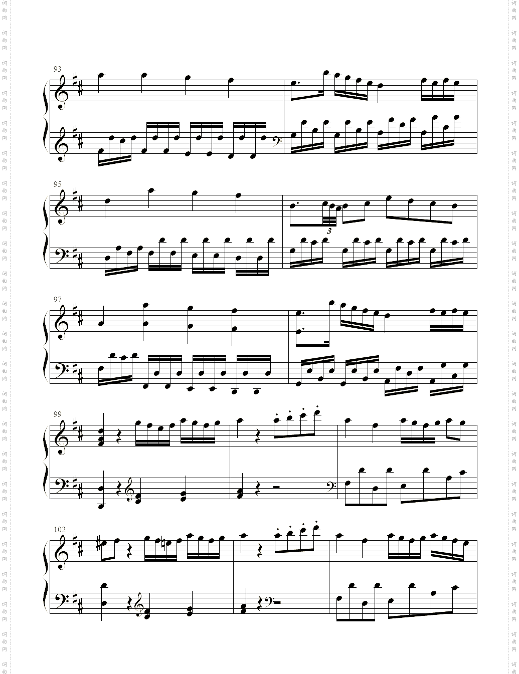 D大调奏鸣曲第一乐章_K311