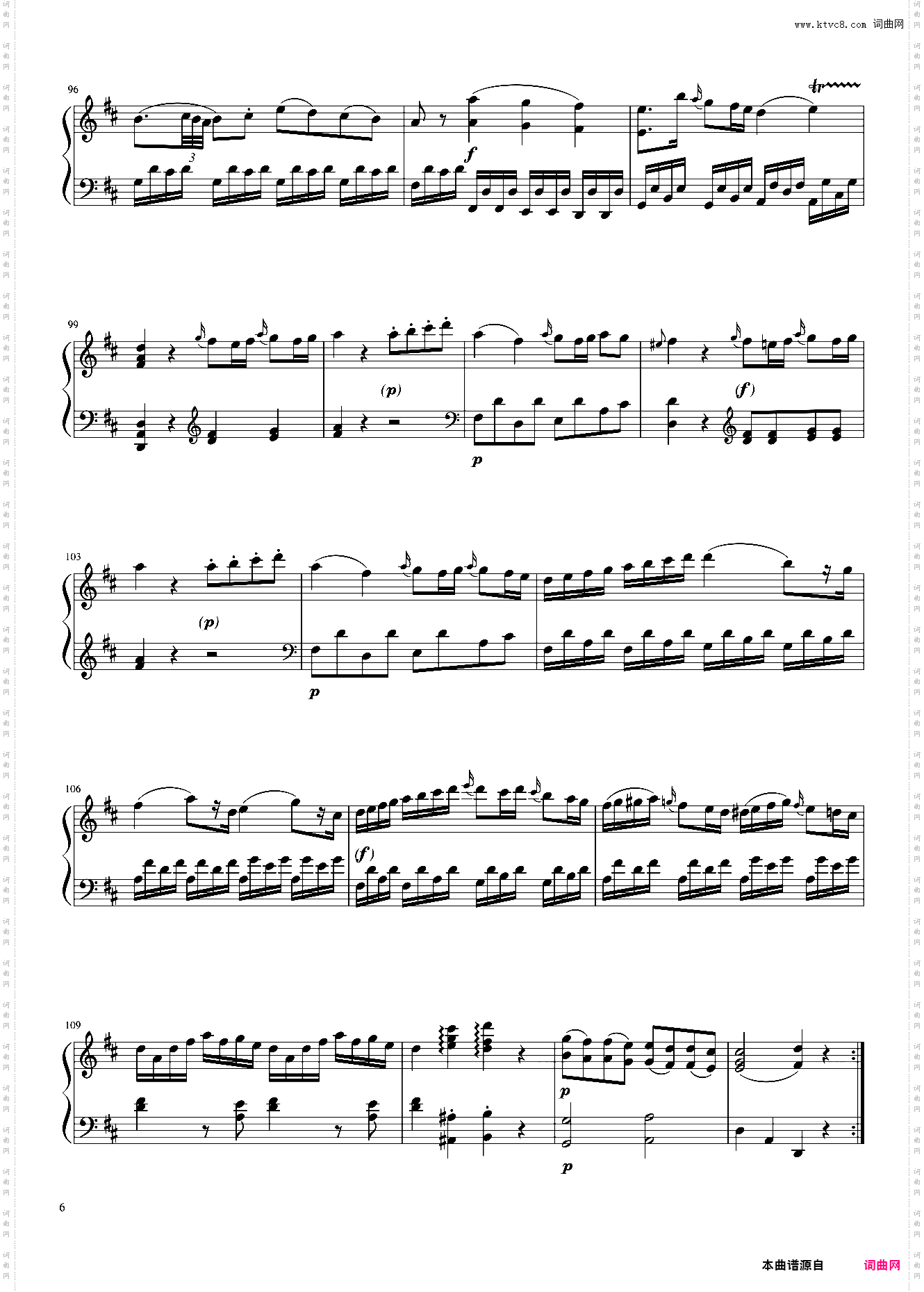 Mozart - Sonata in D K 311 Movement I