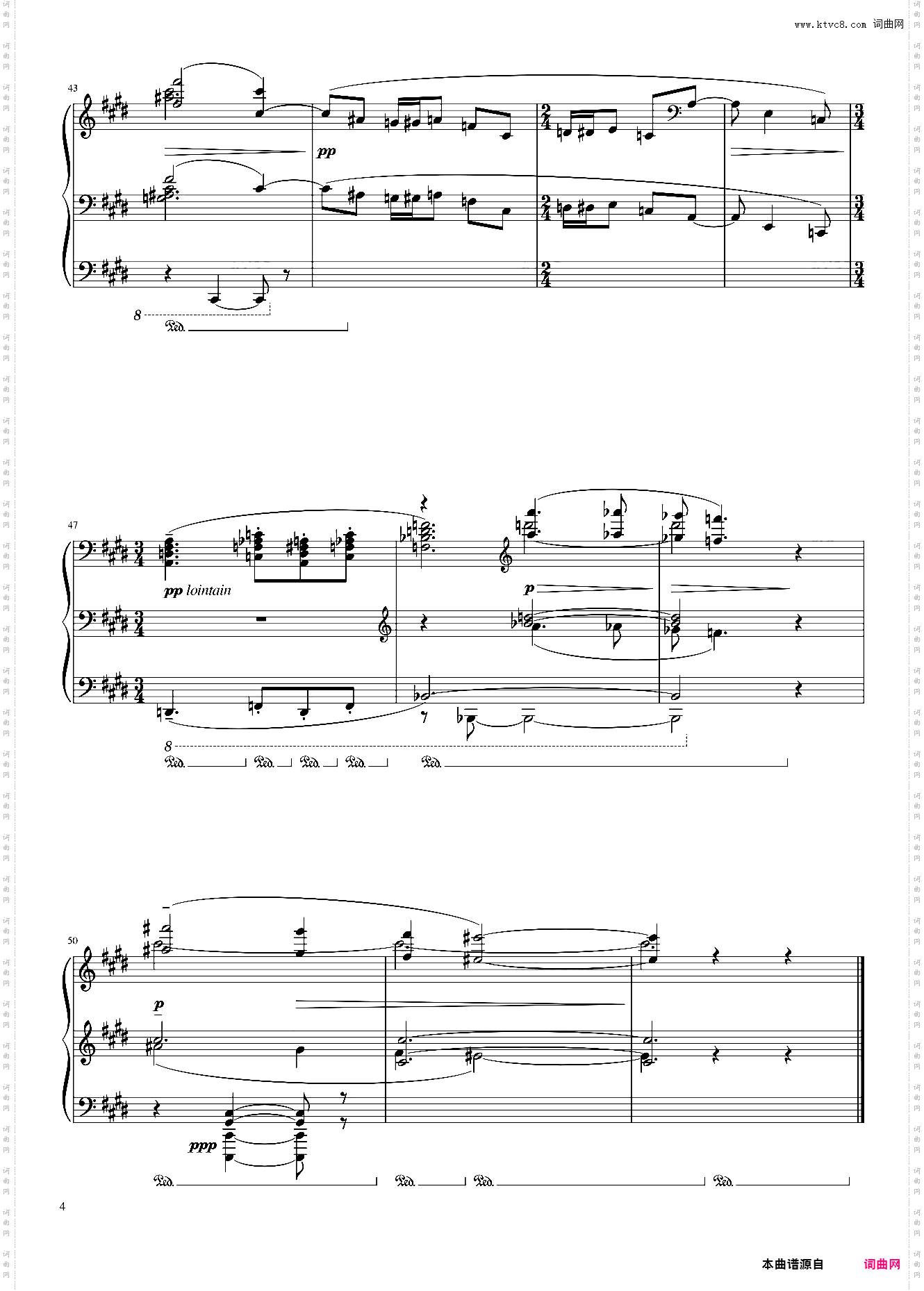 Feuilles mortes_Debussy Prelude Book 2 No 2