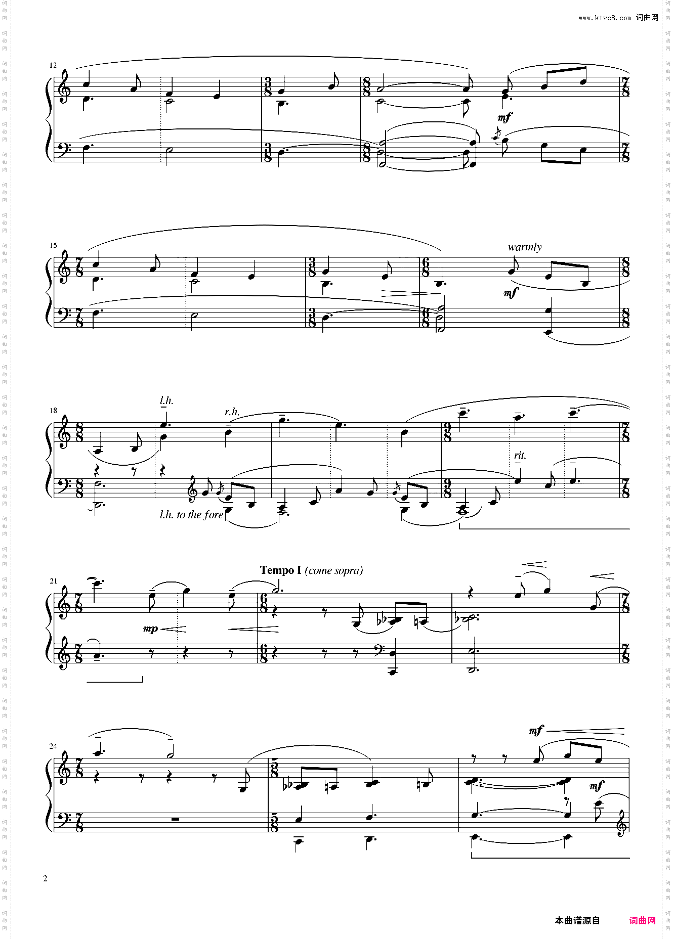 Copland - Piano Blues No 1