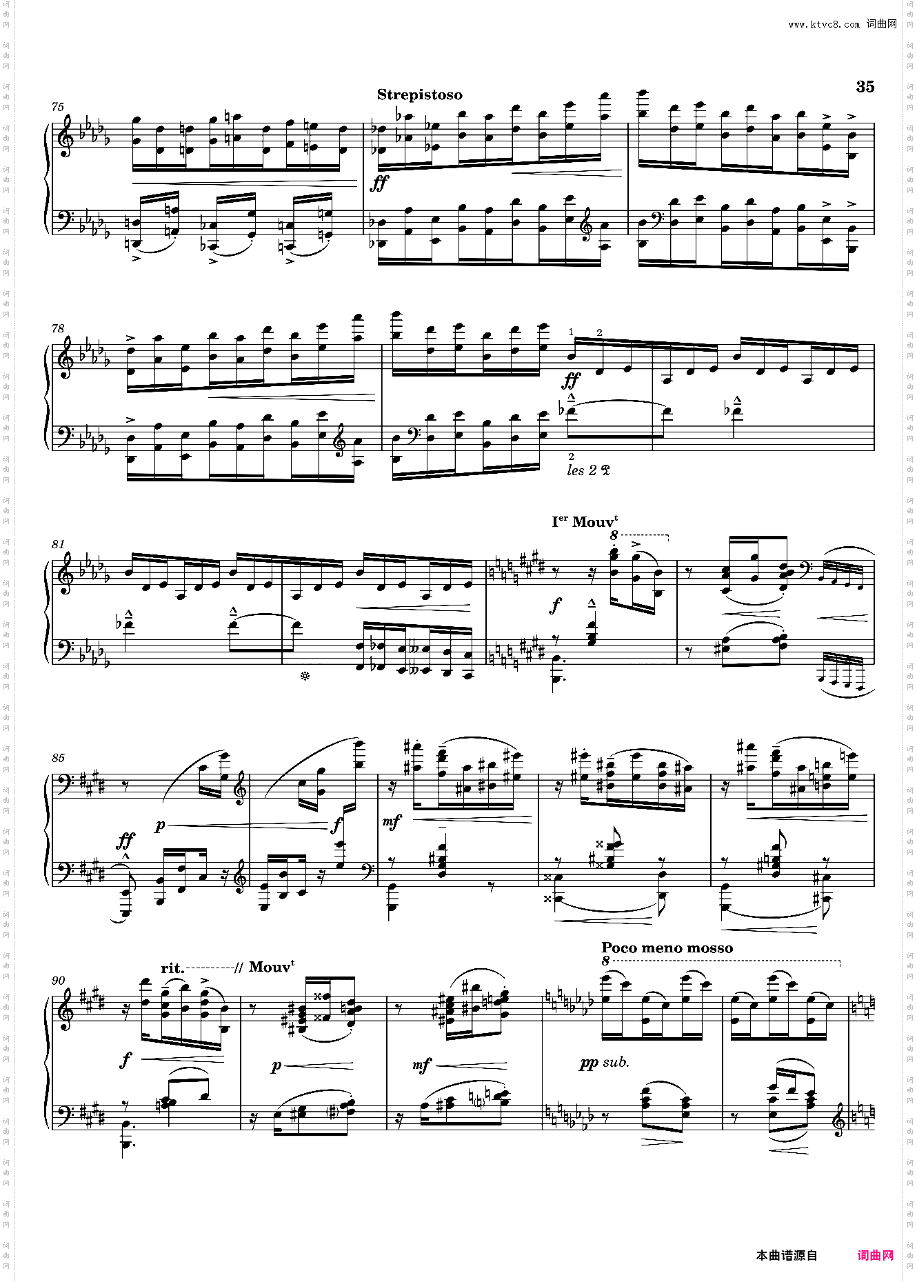 étude 5 - Pour les Octaves