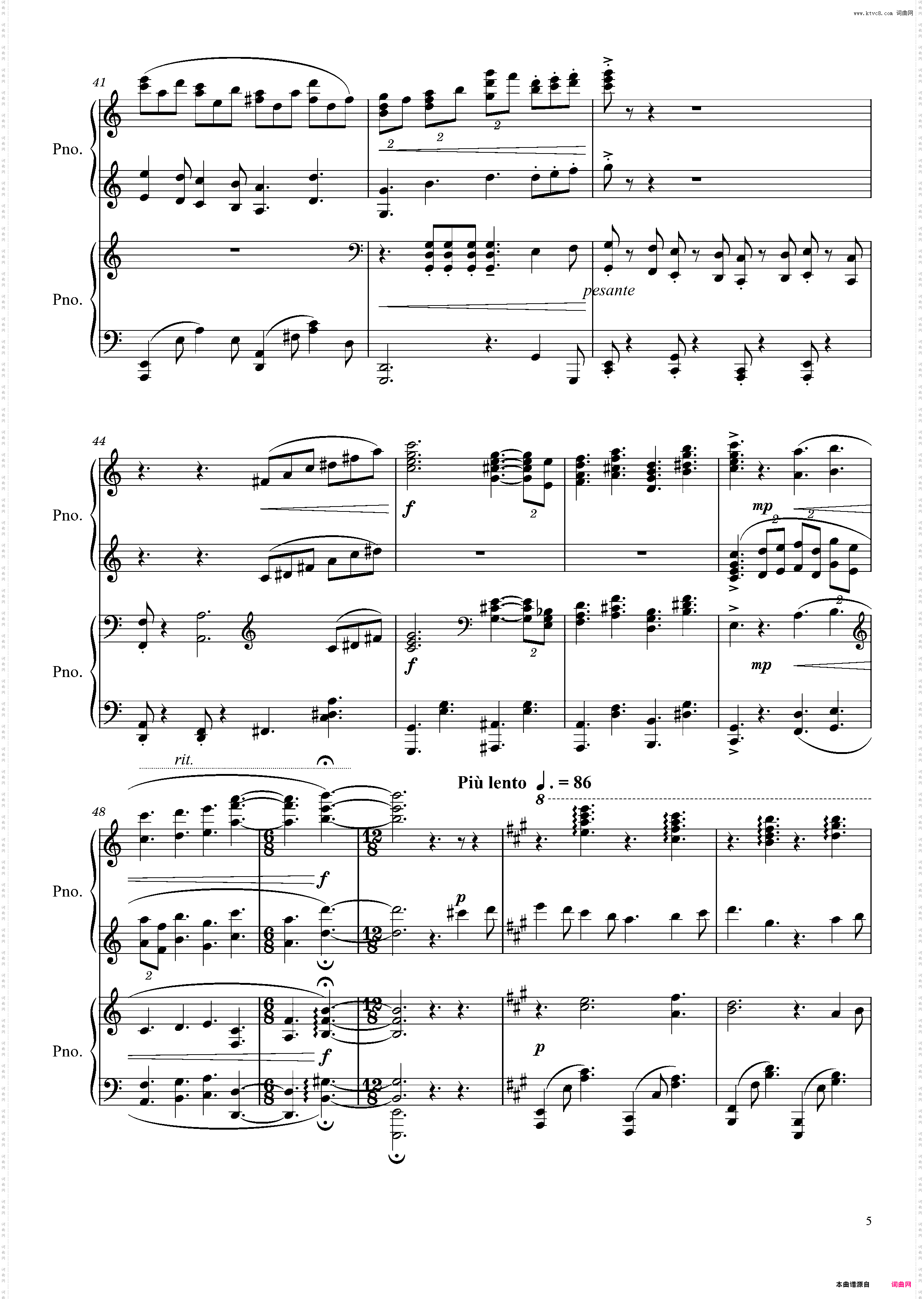 All in the Golden Afternoon_四手联弹